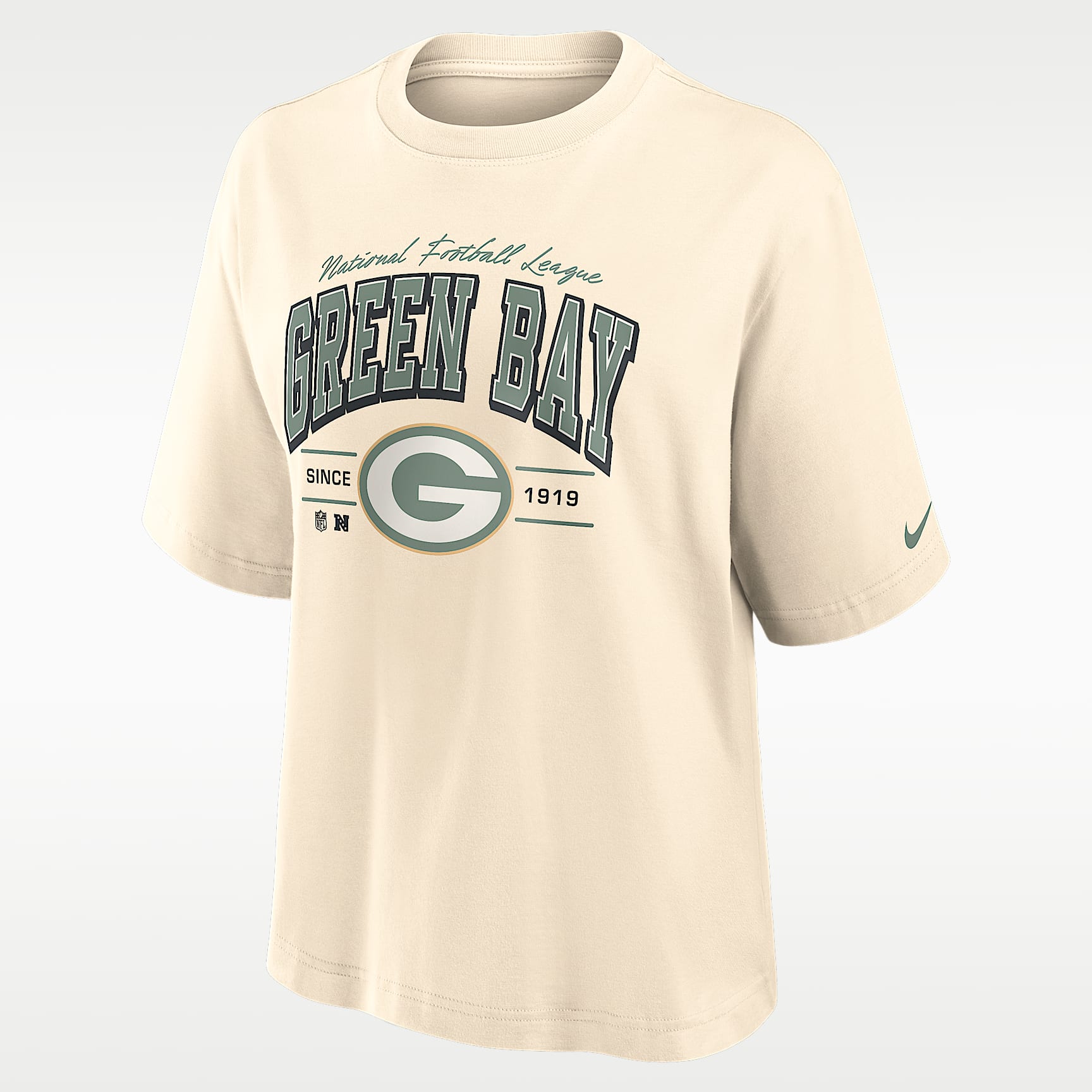 Green Bay Packers Vintage Mod Boxy Women's Nike NFL T-Shirt