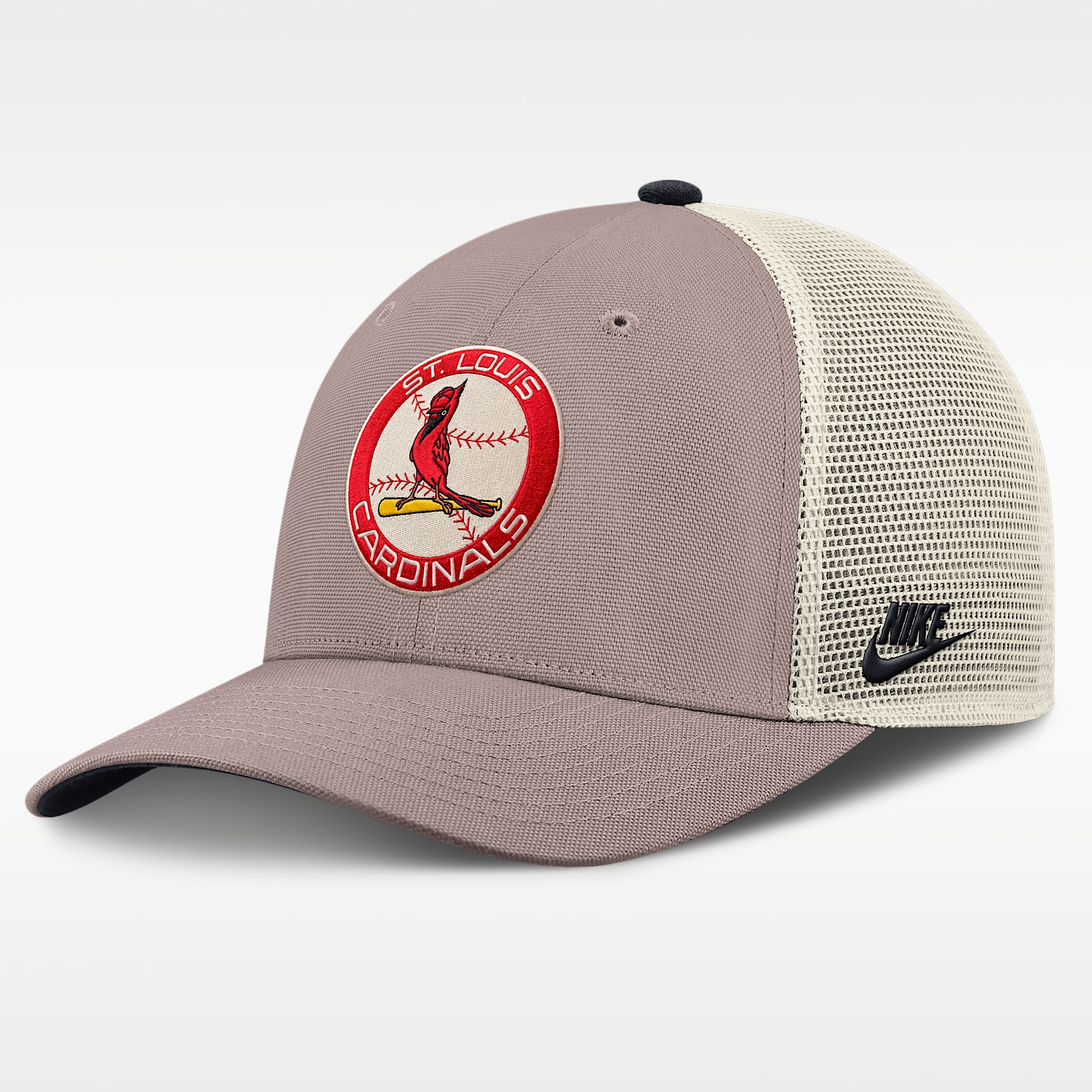 Gorra de rejilla Nike de la MLB ajustable para hombre St. Louis Cardinals Cooperstown Rise