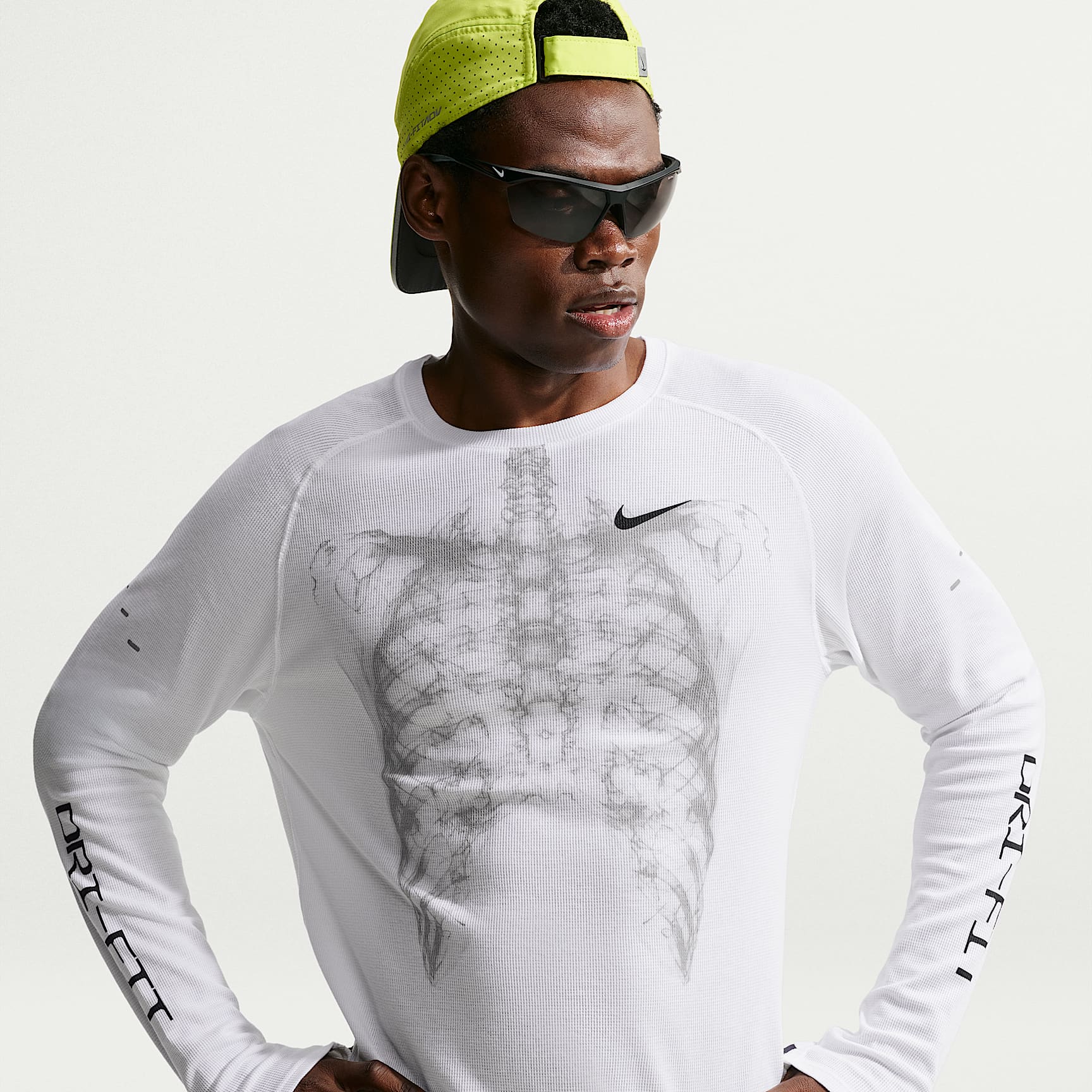 Playera de cuello redondo Dri-FIT con diseño tipo waffle para hombre Nike Stride