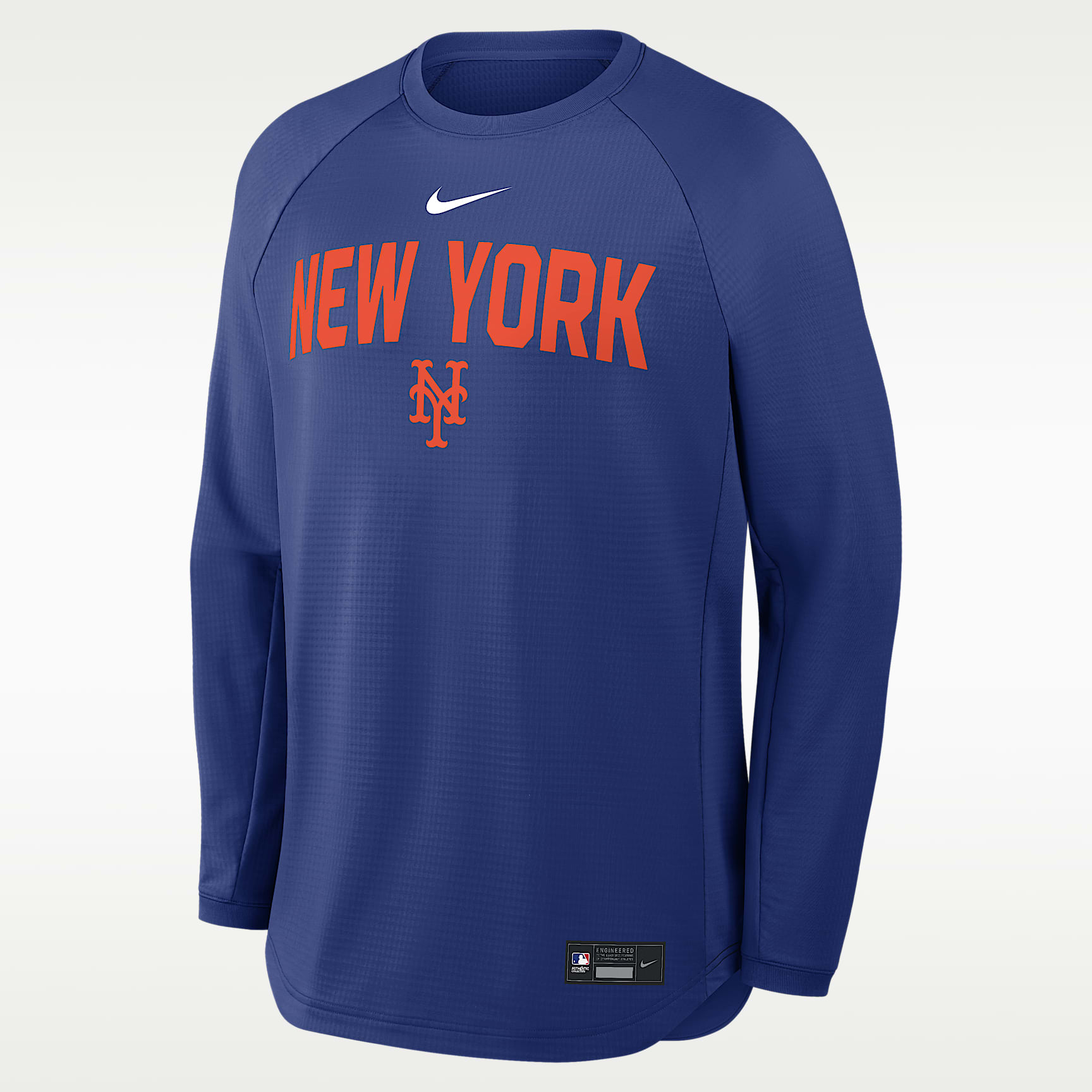 New York Mets Authentic Collection Men's Nike Dri-FIT Pullover Crew