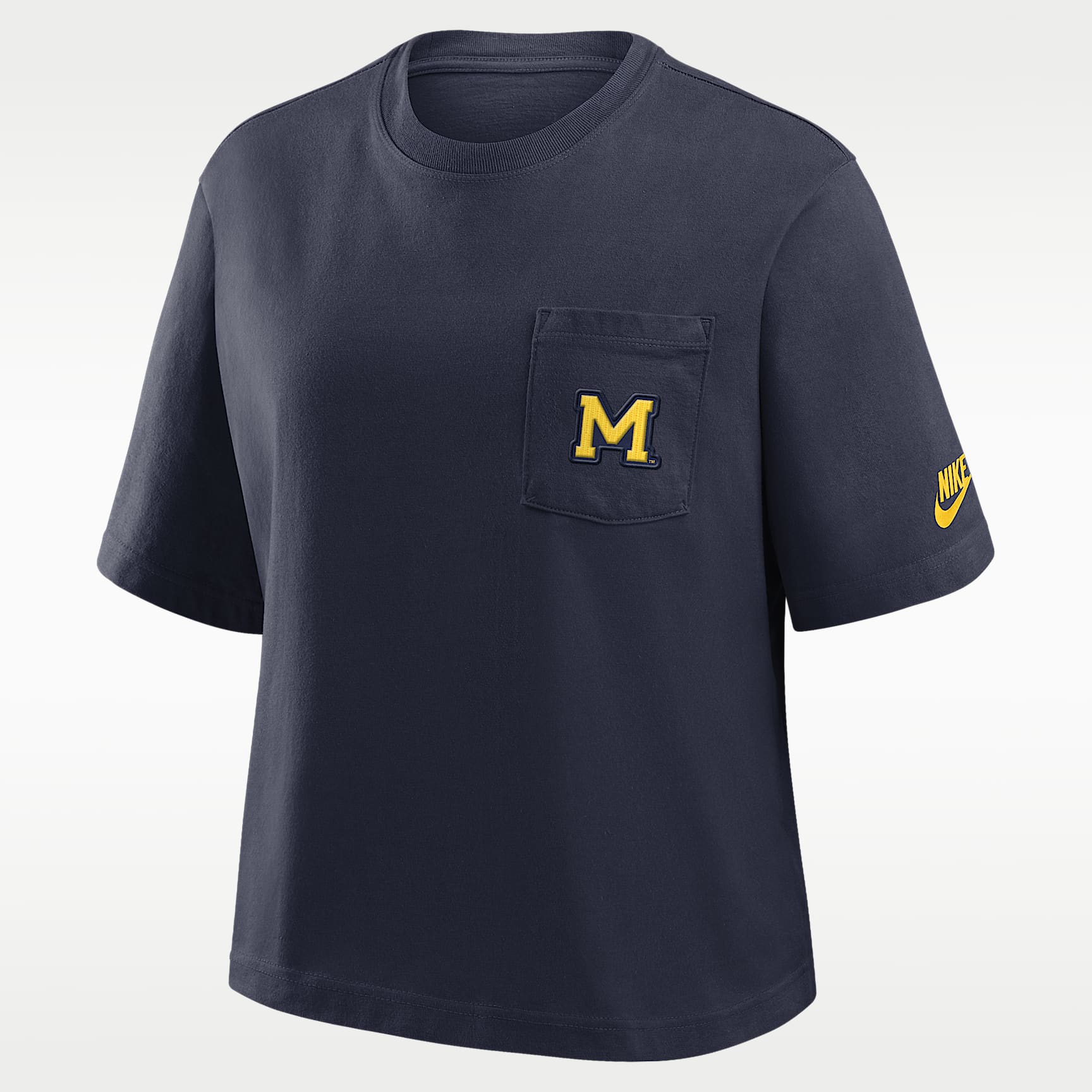 Michigan Legacy Pocket Boxy Women's Nike College T-Shirt