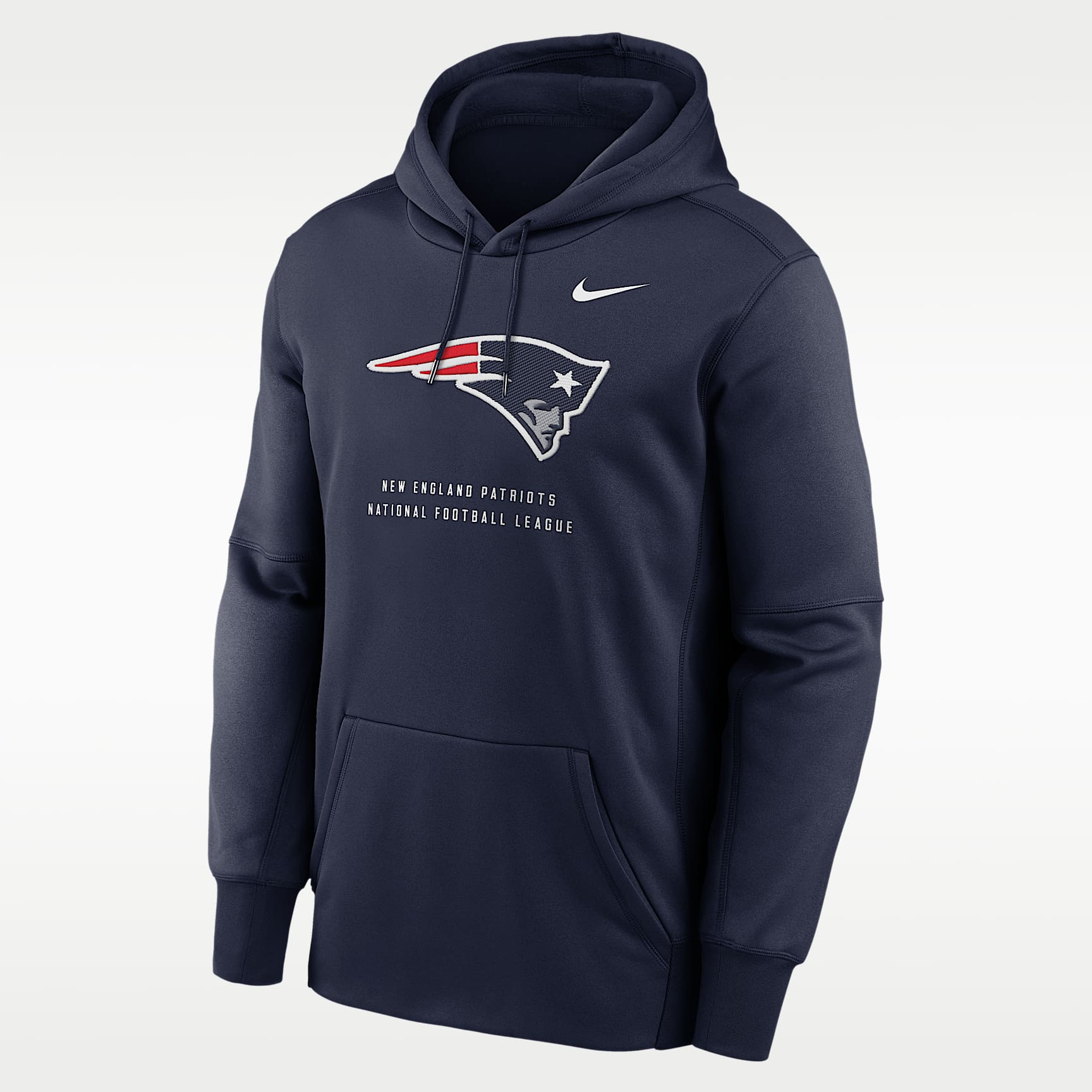 New England Patriots Men's Nike Therma NFL Pullover Hoodie