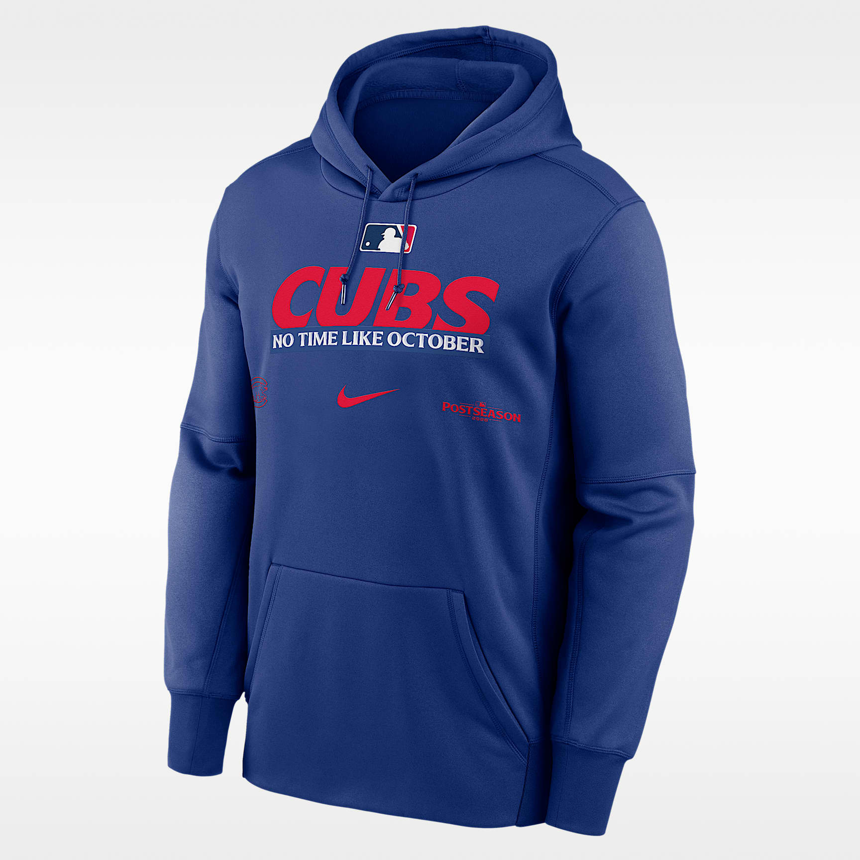 Chicago Cubs 2026 Postseason Authentic Collection Men's Nike Therma-FIT MLB Pullover Hoodie