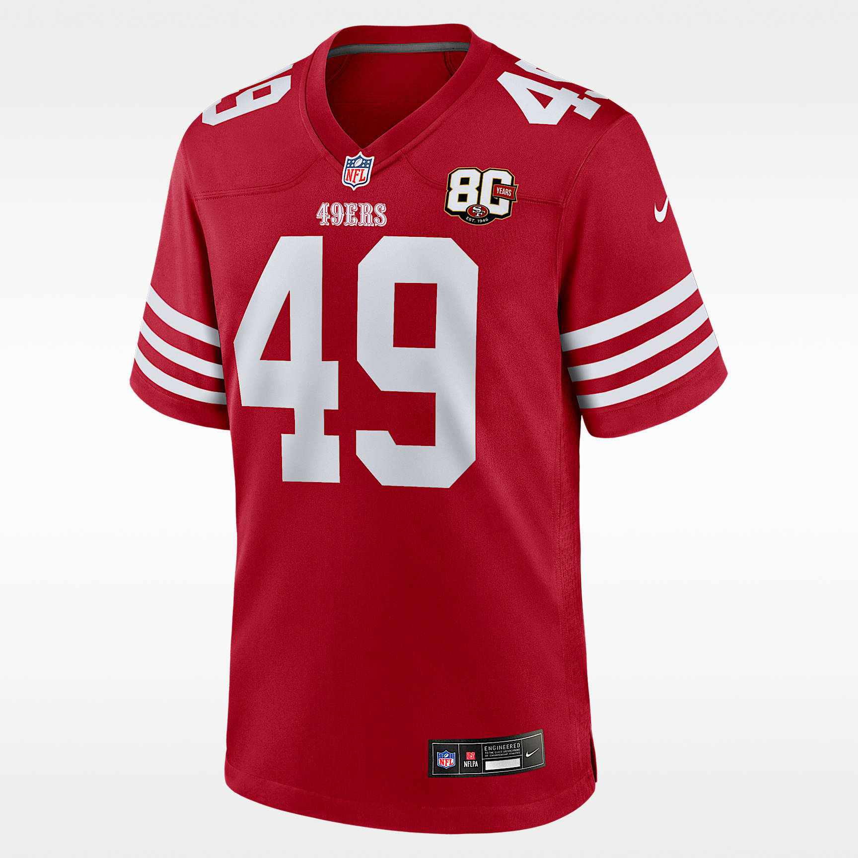 The Faithful San Francisco 49ers 80th Anniversary Men's Nike NFL Game Jersey