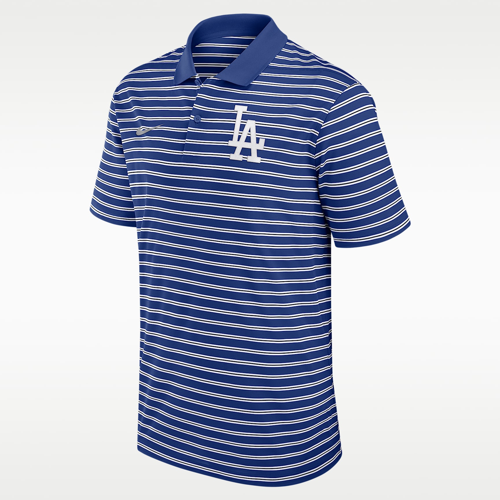 Los Angeles Dodgers Striped Victory Men's Nike Dri-FIT MLB Polo
