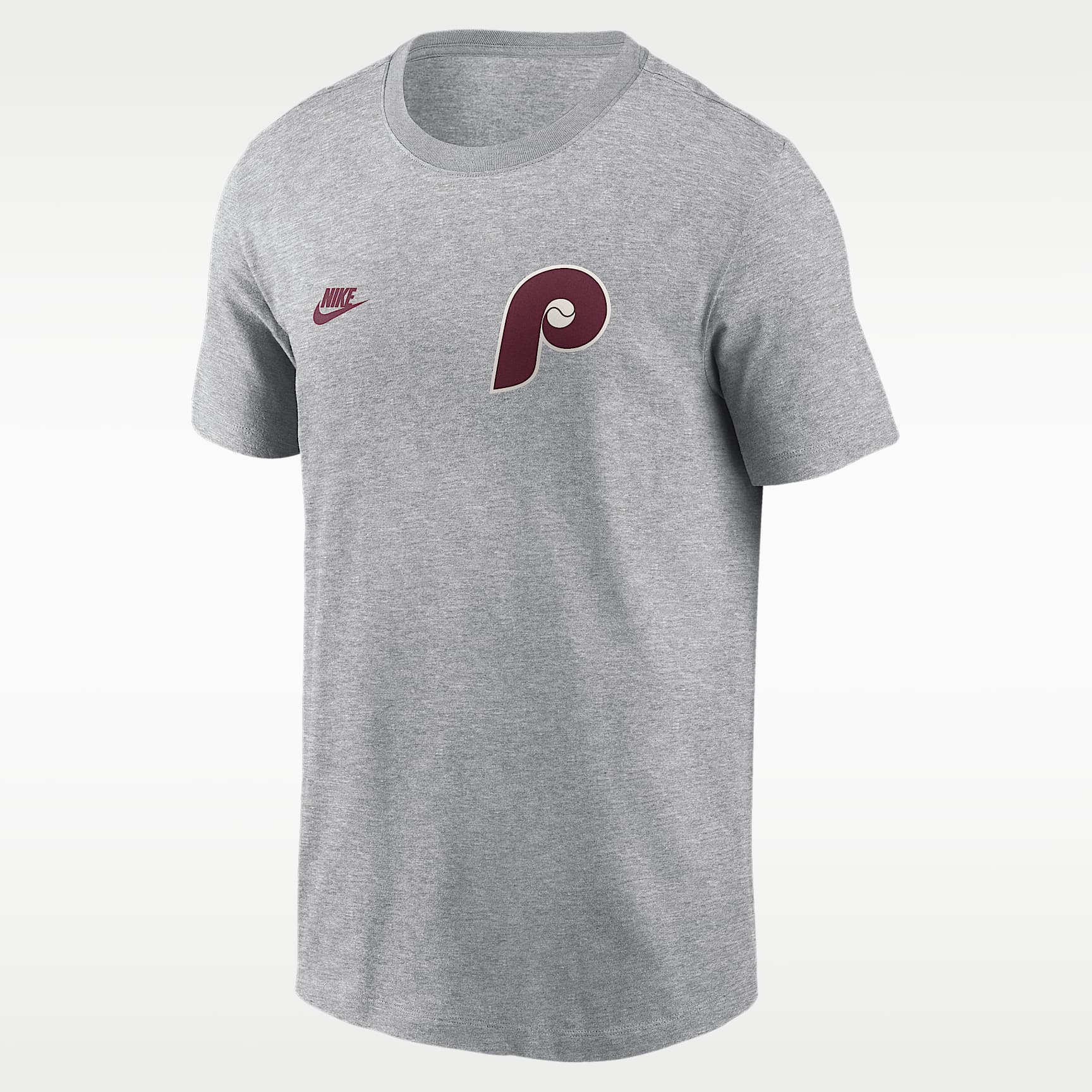Philadelphia Phillies Cooperstown 2-Hit Large Logo Men's Nike MLB T-Shirt