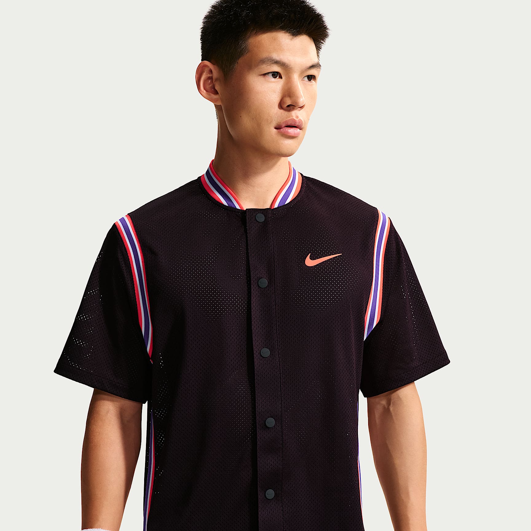 NikeCourt Slam Men's Dri-FIT Button-Up Tennis Top