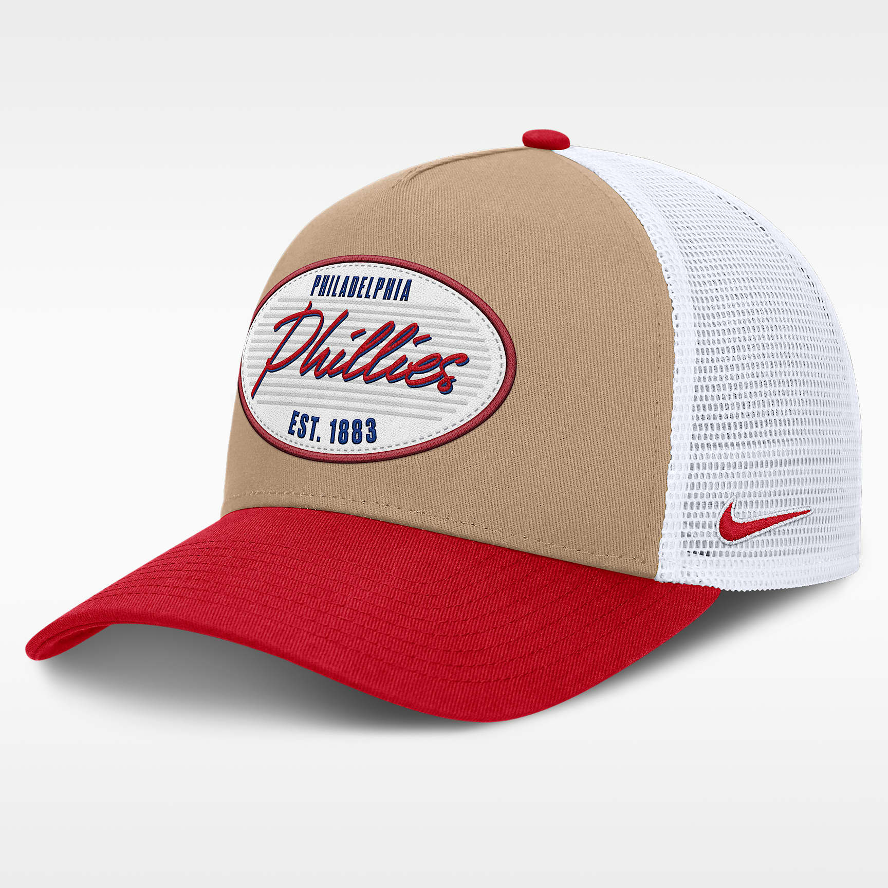 Philadelphia Phillies Rise Men's Nike MLB A-Frame Trucker Adjustable Hat