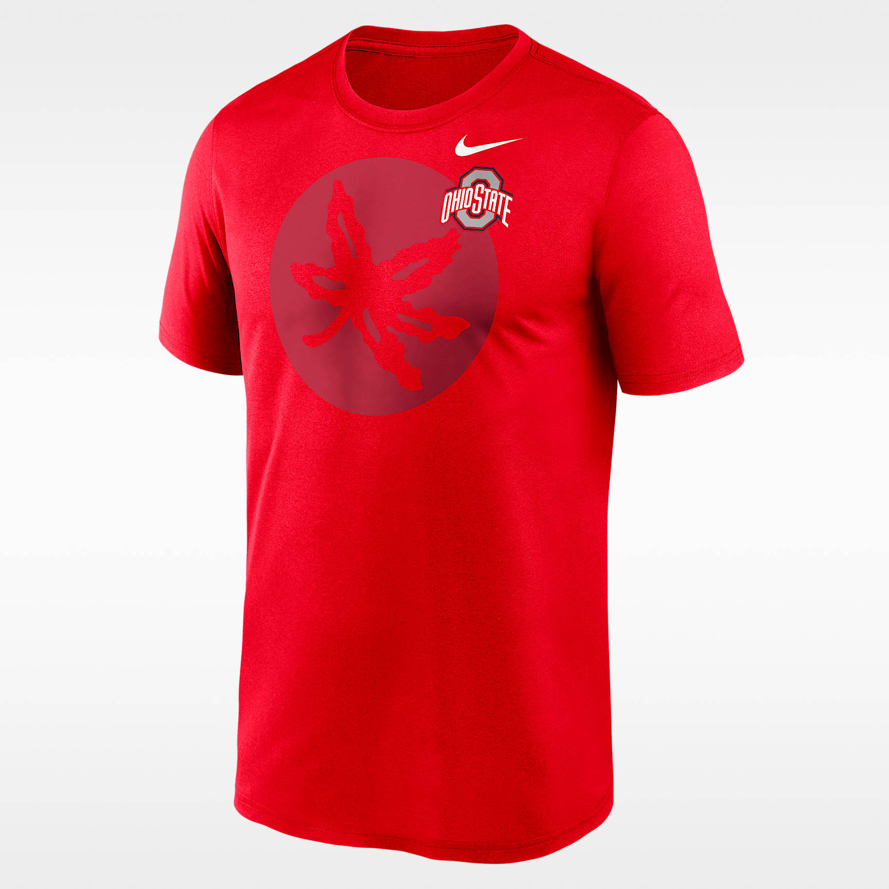 Ohio State Campus Legend Shadow Logo Men's Nike Dri-FIT College T-Shirt
