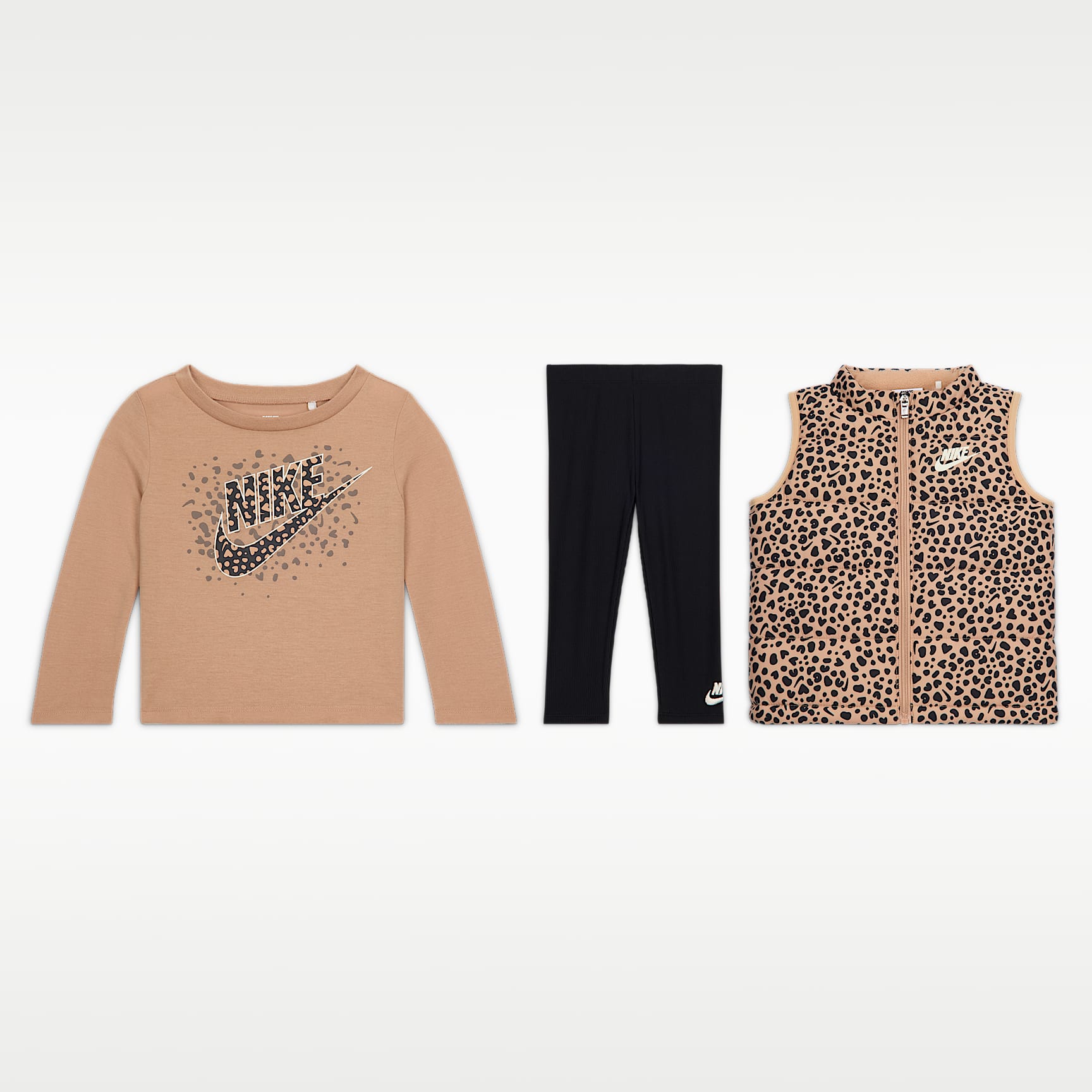 Trojdílná souprava Nike Wild Warmth s vestou pro kojence (12–24 měsíců)
