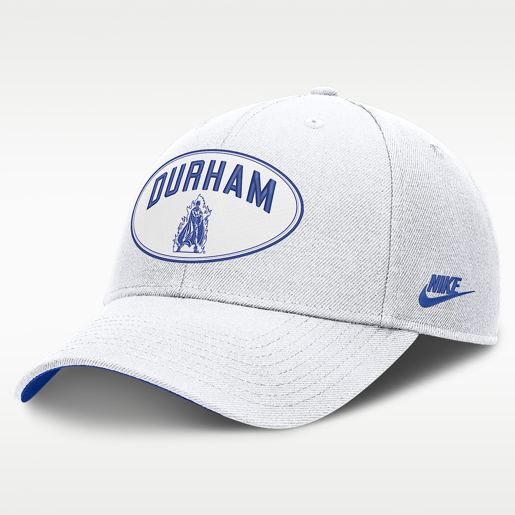 Gorra universitaria Nike Dri-FIT con estructura A-Frame ajustable para hombre Duke Legacy Letter & Location Rise