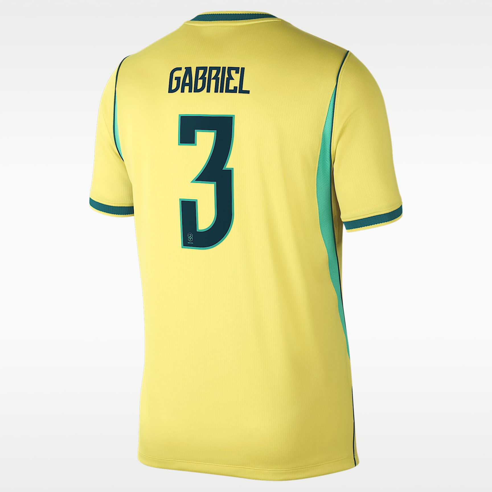 Jersey futbol Nike Dri-FIT de la selección de Brasil local 2026 Stadium Gabriel Magalhães para hombre