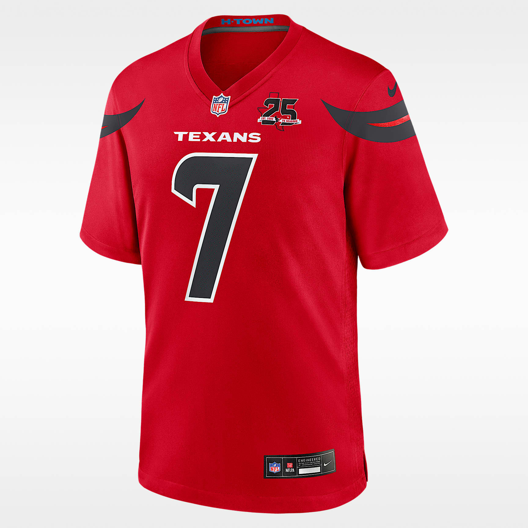 C.J. Stroud Houston Texans 25th Season Men's Nike NFL Game Jersey