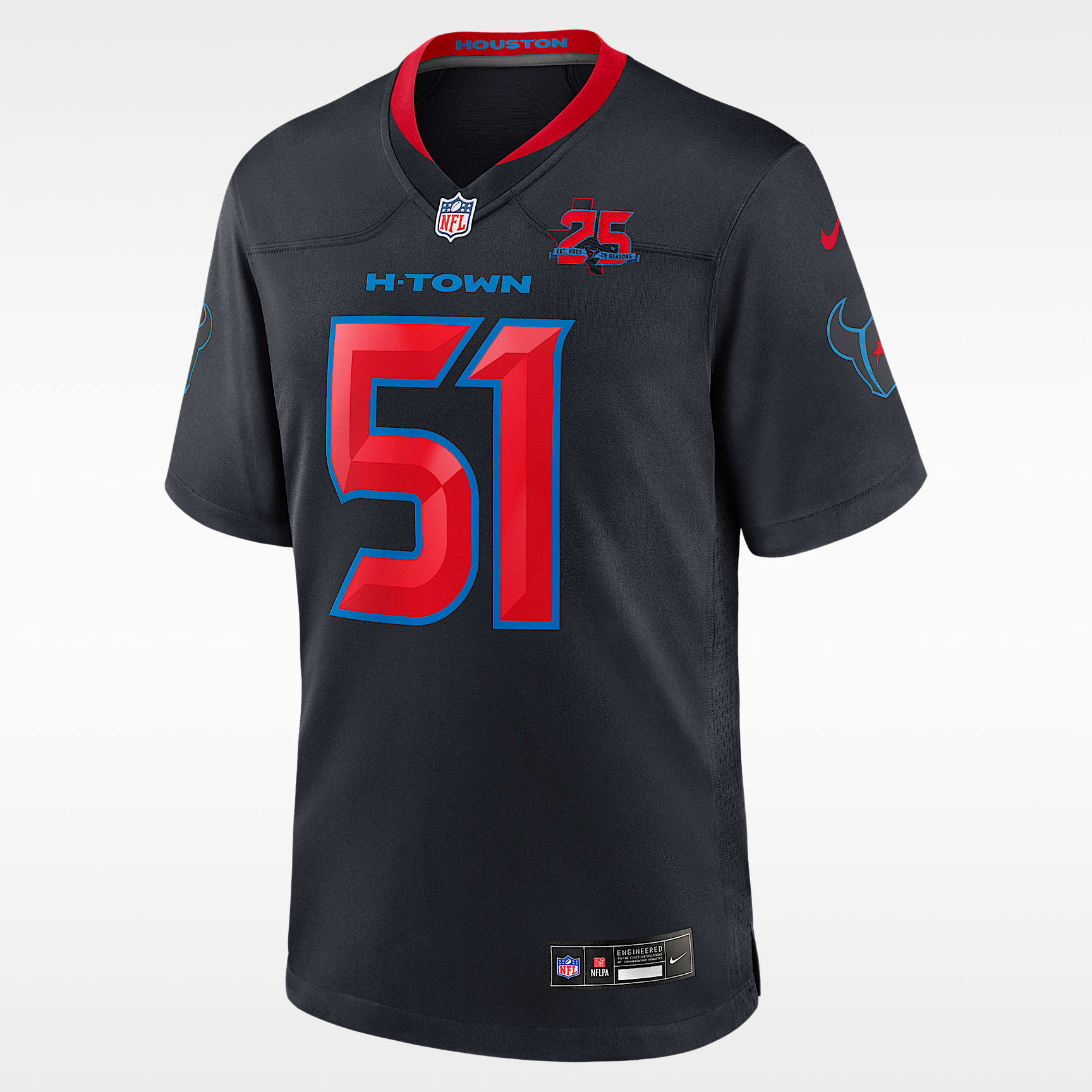 Will Anderson Jr. Houston Texans 25th Season Men's Nike NFL Game Jersey