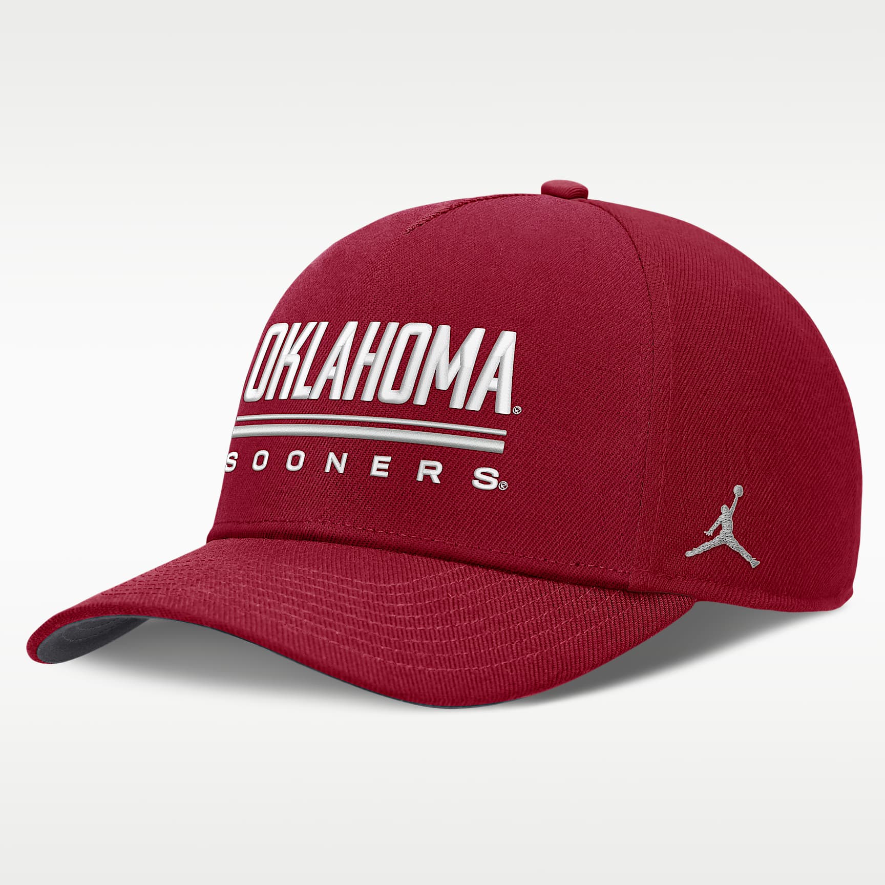 Oklahoma Sideline Practice Rise Men's Jordan Brand Dri-FIT College Adjustable Hat