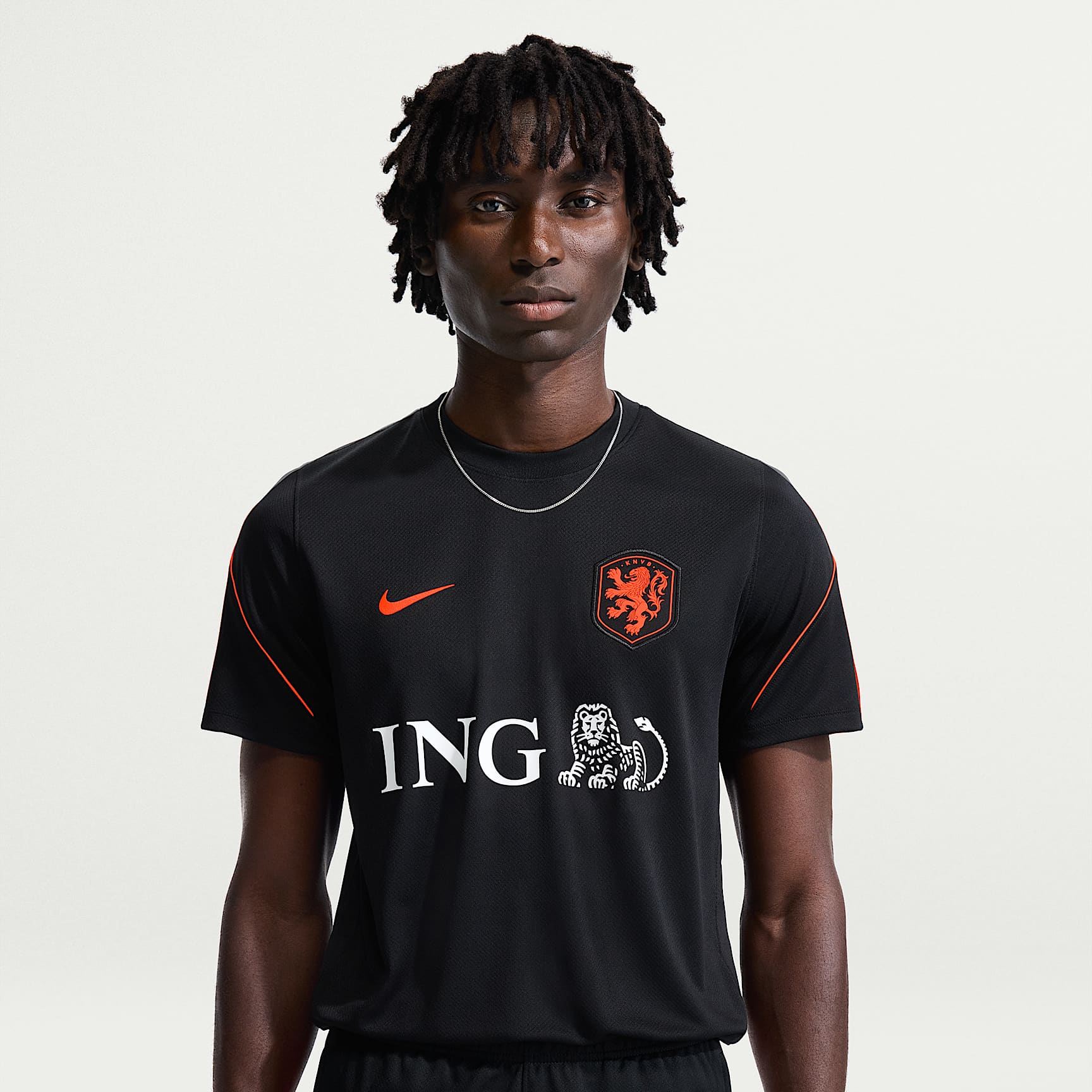 Haut de foot à manches courtes Nike Dri-FIT Pays-Bas Strike pour homme