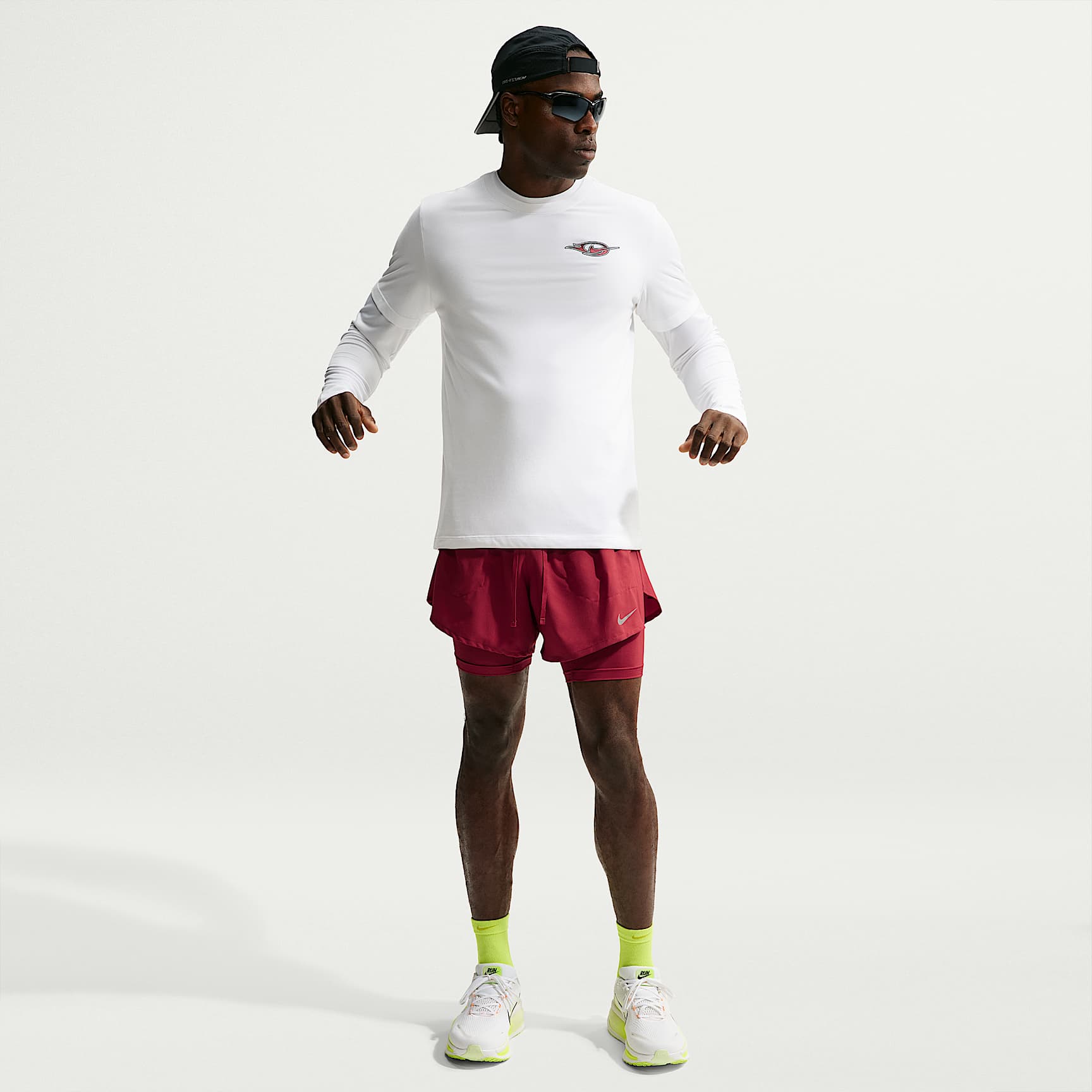 Nike Stride Dri-Fit-hybridløbeshorts til mænd (13 cm)