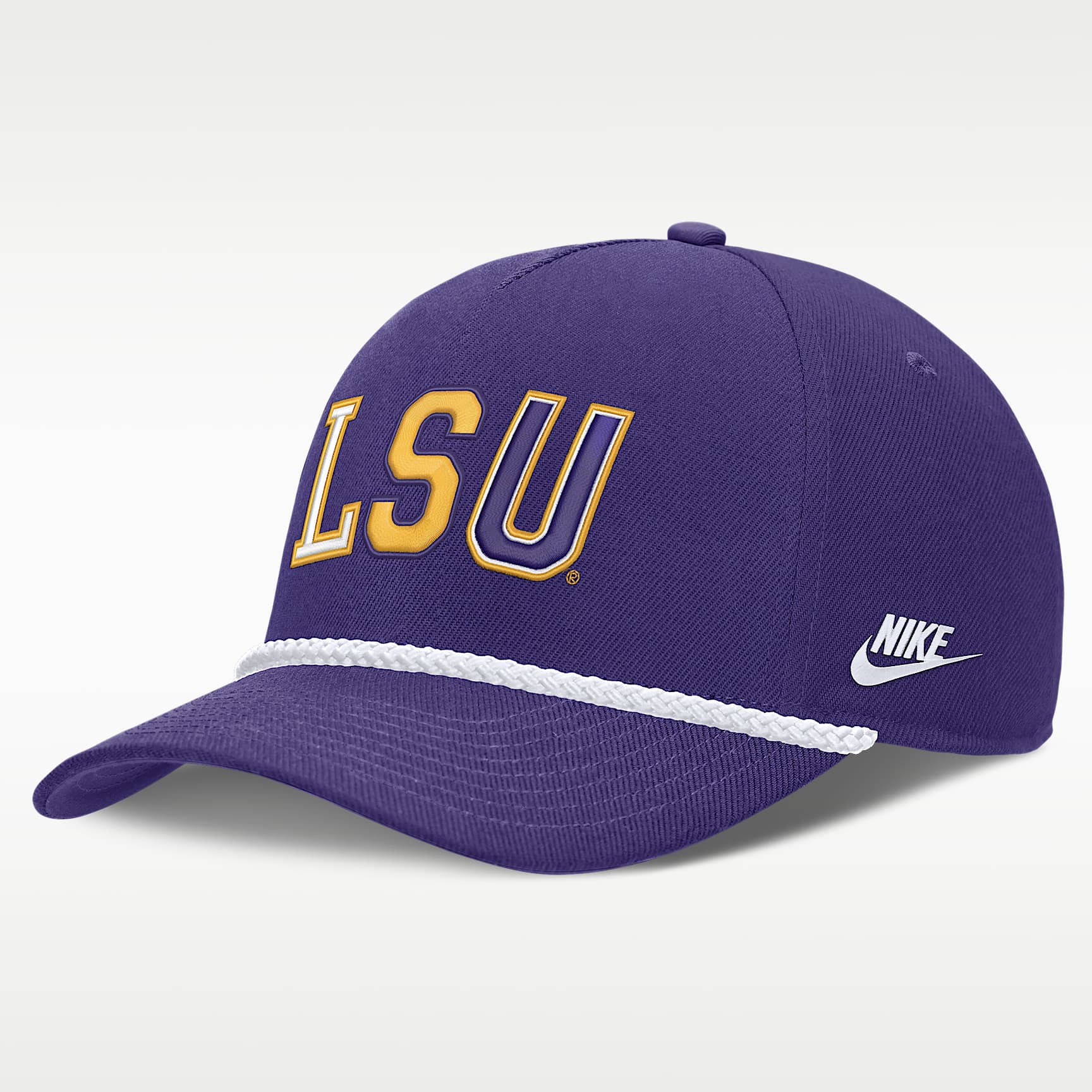 LSU Legacy Basketball Rope Rise Men's Nike College Adjustable Hat