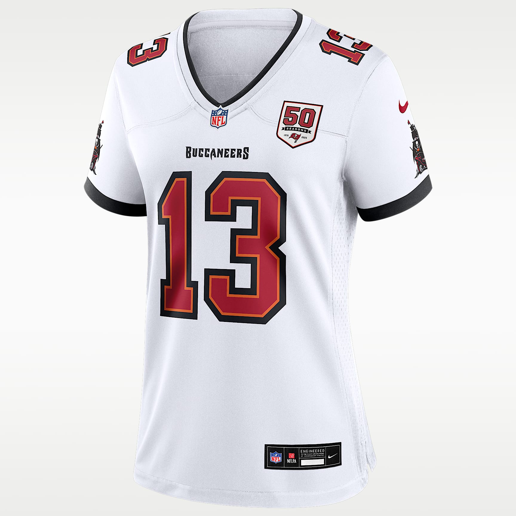 Jersey Nike de la NFL Game para mujer Mike Evans Tampa Bay Buccaneers 50th Anniversary
