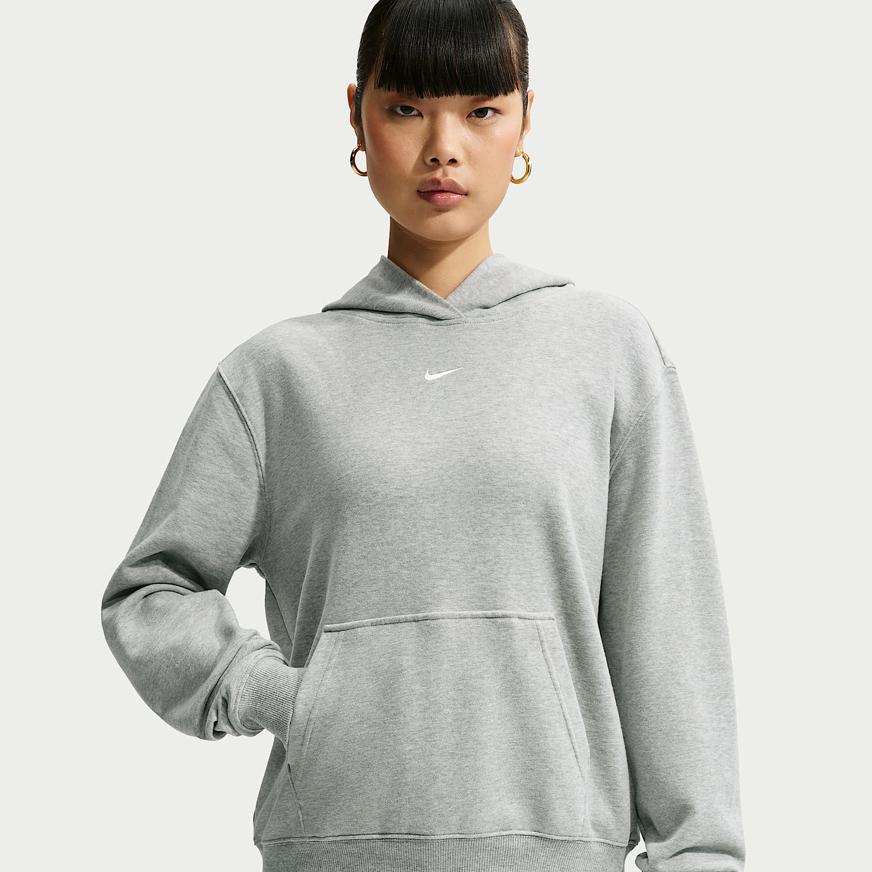 Sudadera con gorro para mujer Nike Studio Fleece Lightweight "French Terry"