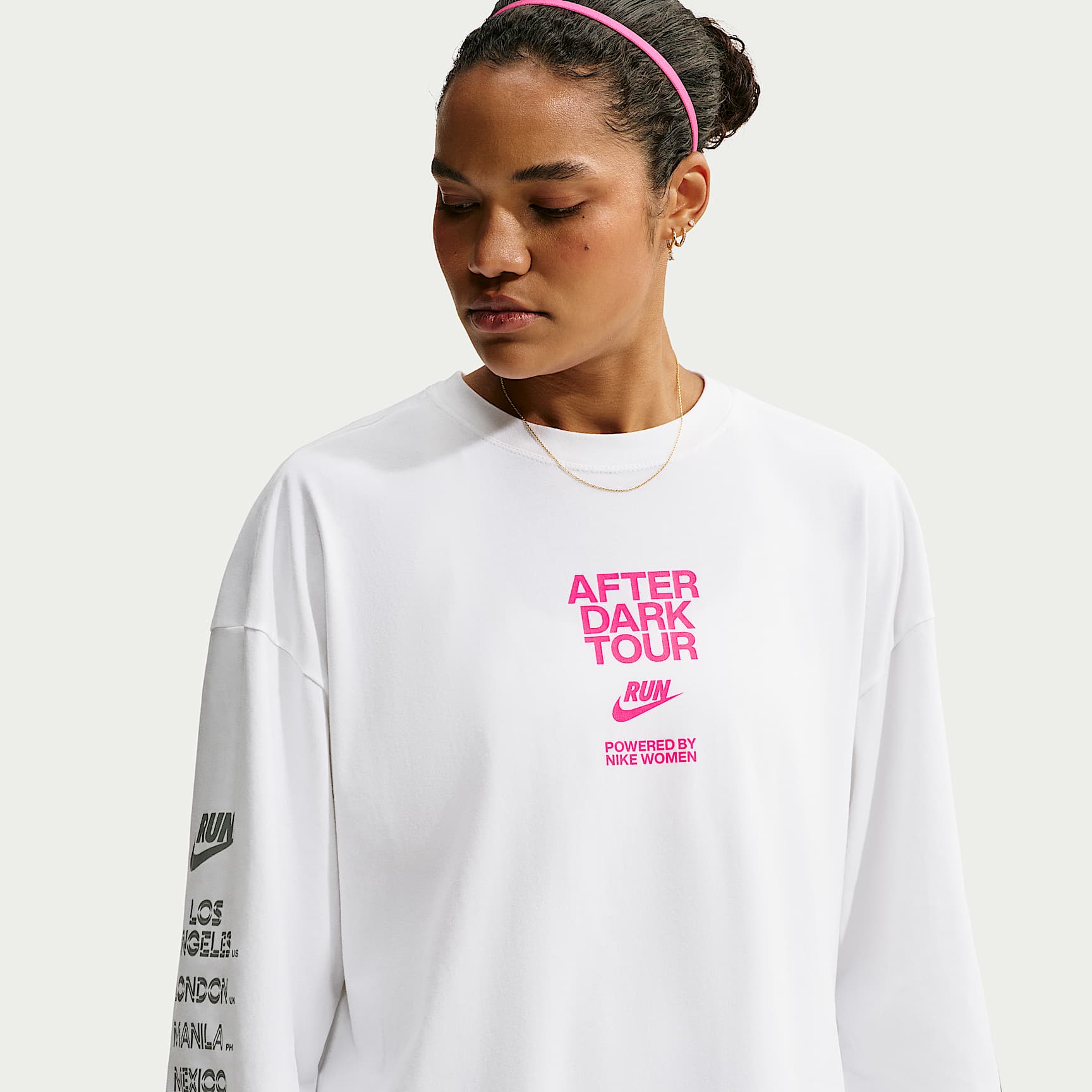 Nike After Dark Tour Women's Dri-FIT Oversized Long-Sleeve Running T-Shirt