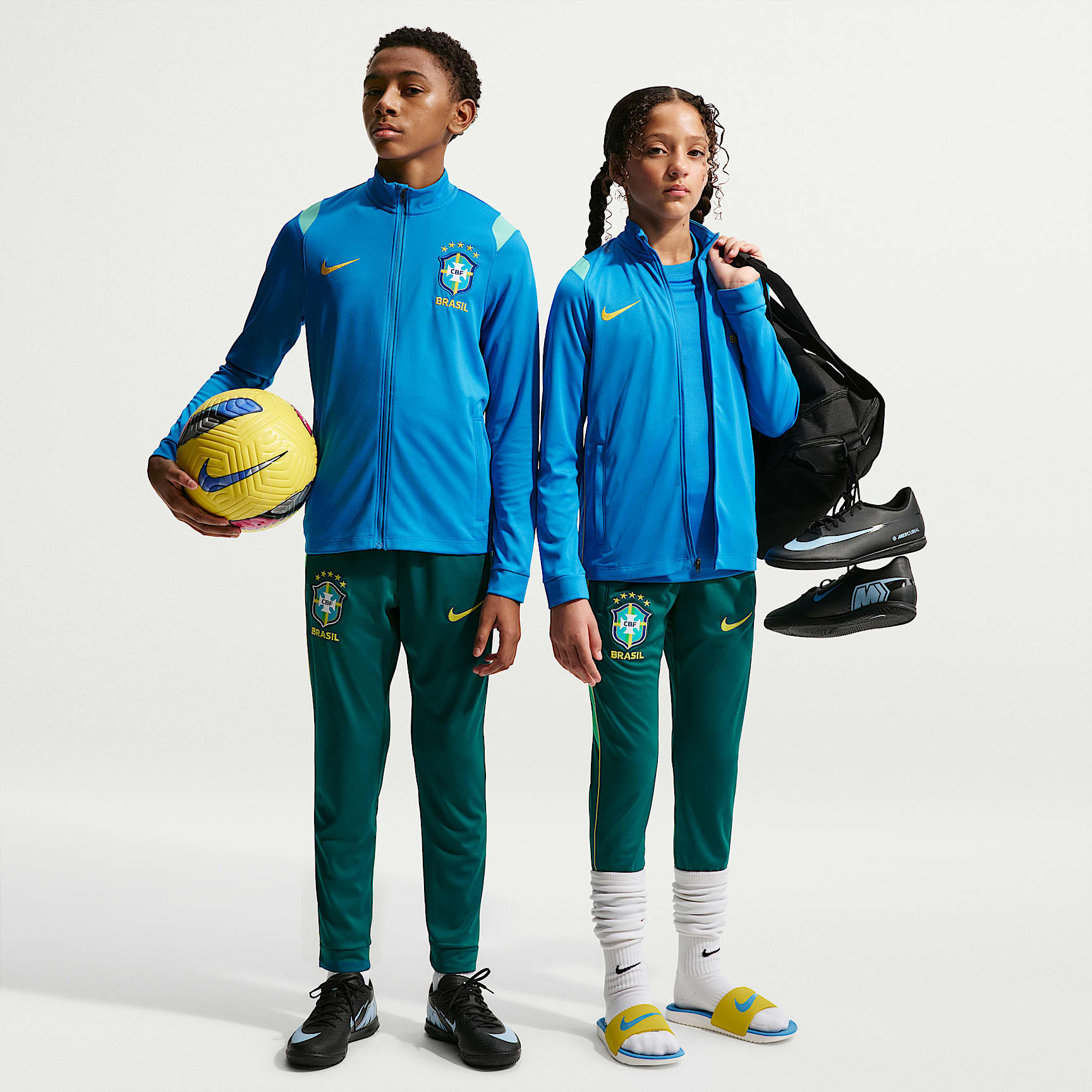 Survêtement de foot en maille Nike Dri-FIT Brésil Academy Pro pour ado
