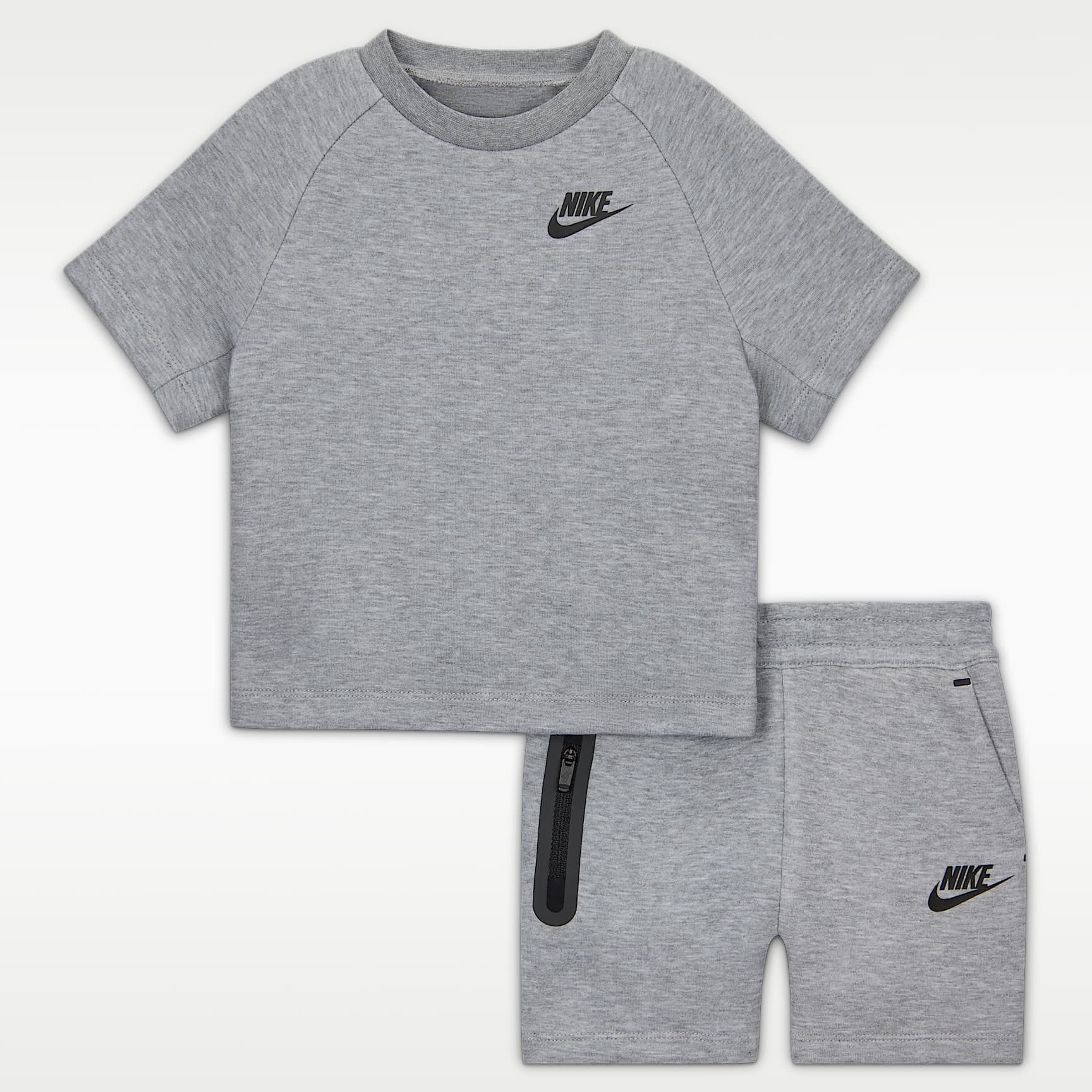 Nike Baby Tech Fleece T-Shirt and Shorts Set