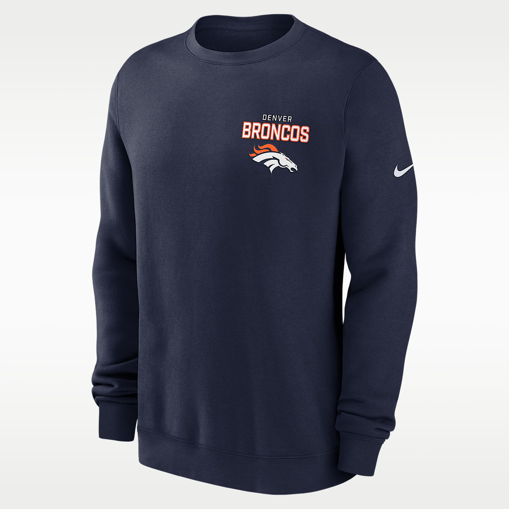 Denver Broncos Draw Block Club Men's Nike NFL Pullover Crew