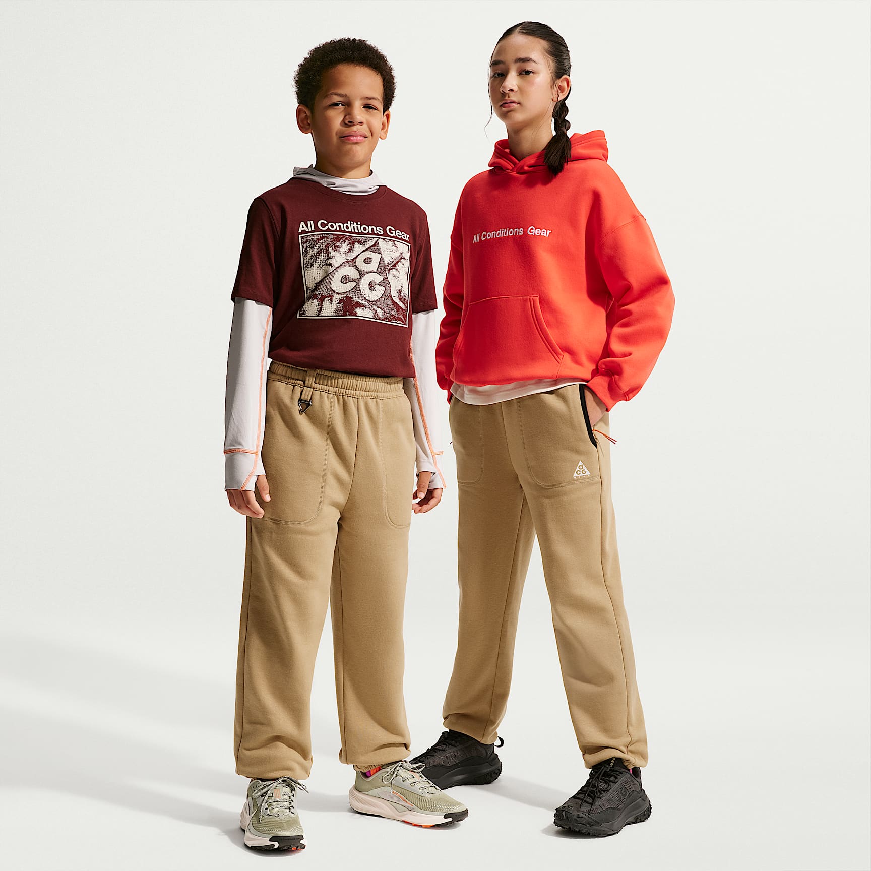 Pants de tejido Fleece para niños talla grande Nike ACG