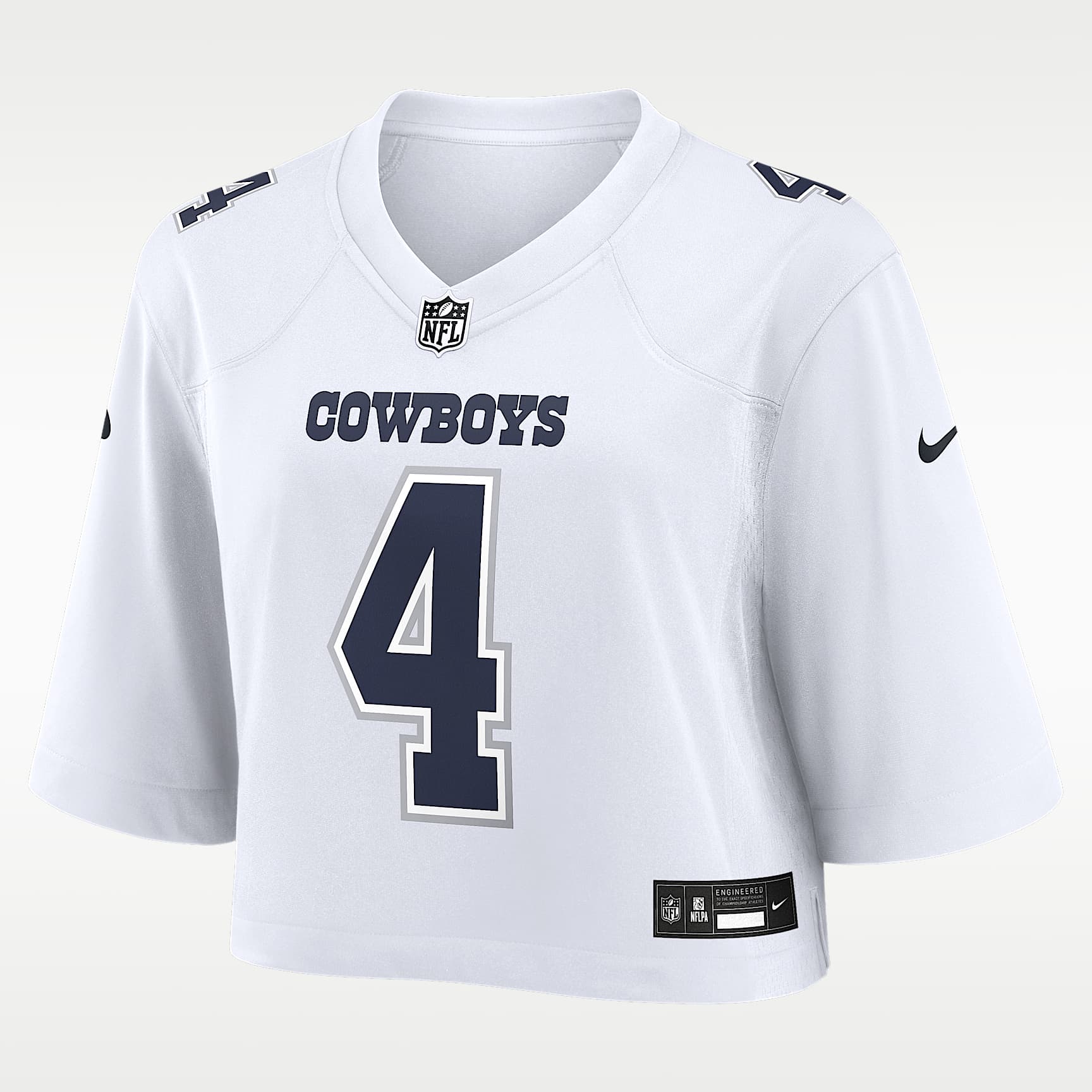 Dak Prescott Dallas Cowboys Women's Nike NFL Cropped Tundra Game Jersey