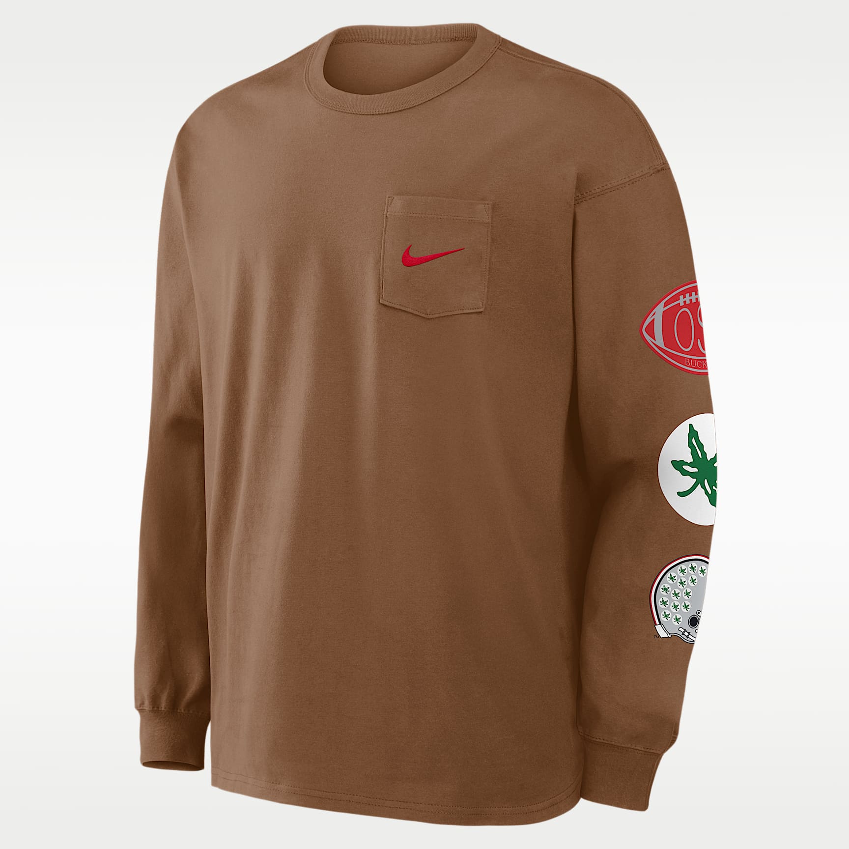 Ohio State Academic Max90 Pocket Men's Nike College Long-Sleeve T-Shirt
