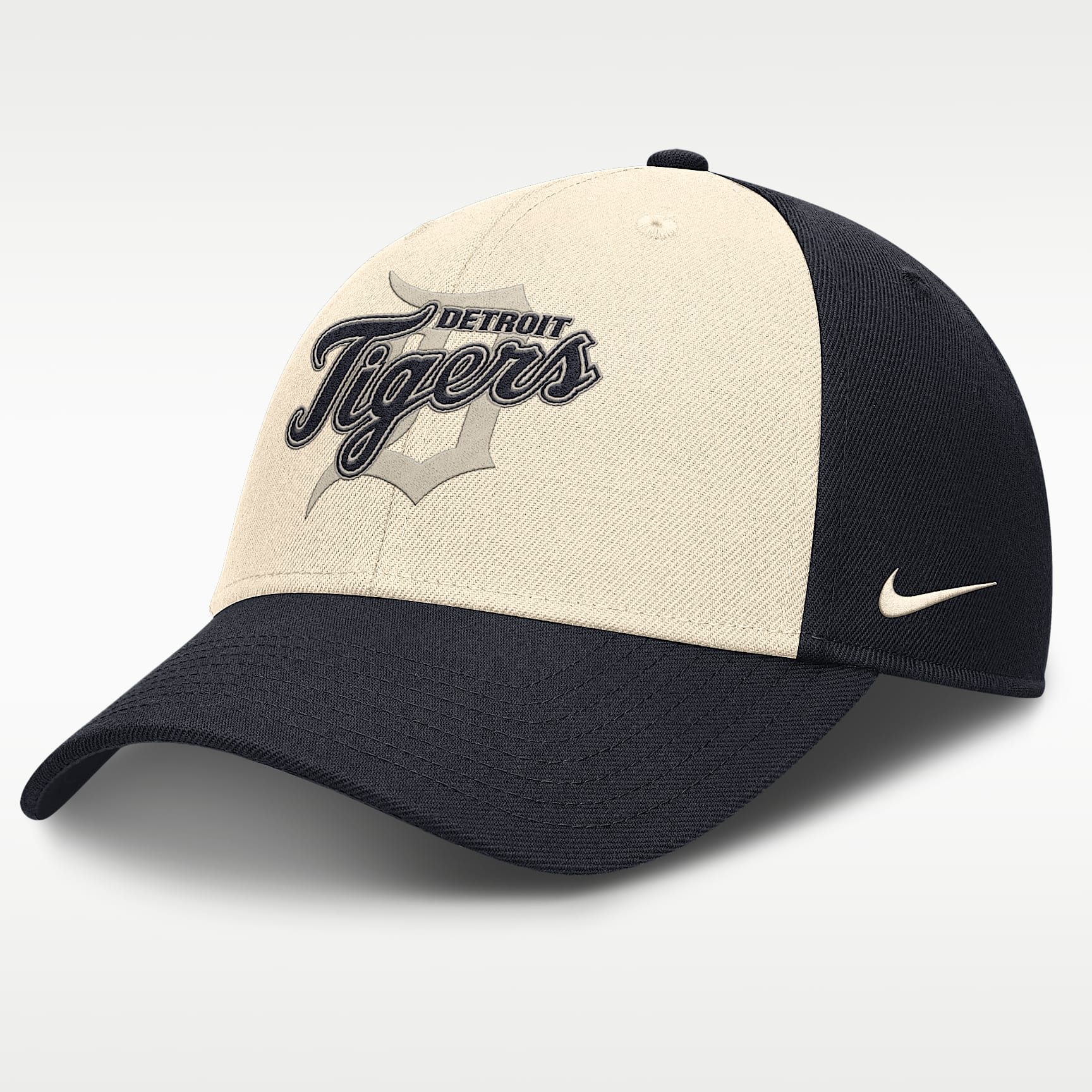 Gorra Nike Dri-FIT de la MLB ajustable para hombre Detroit Tigers Statement Club