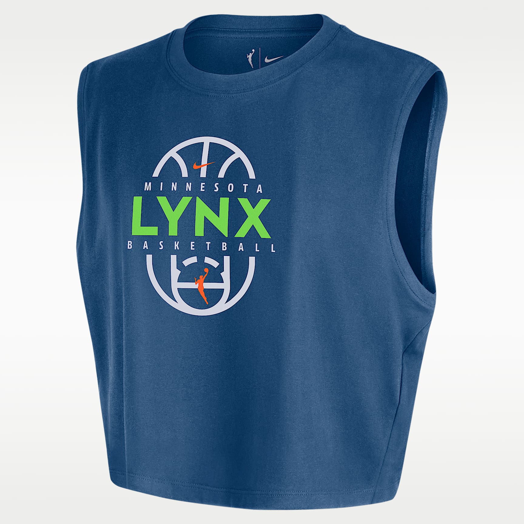 Minnesota Lynx Nike Women's WNBA Authentic Sleeveless Cropped T-Shirt
