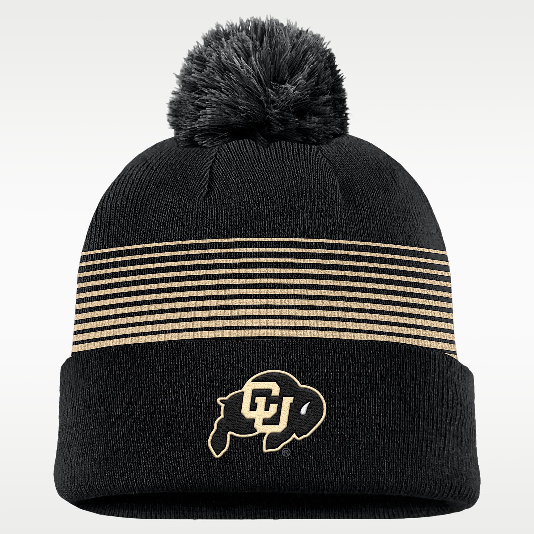 Colorado Sideline Peak Men's Nike College Cuffed Pom Beanie