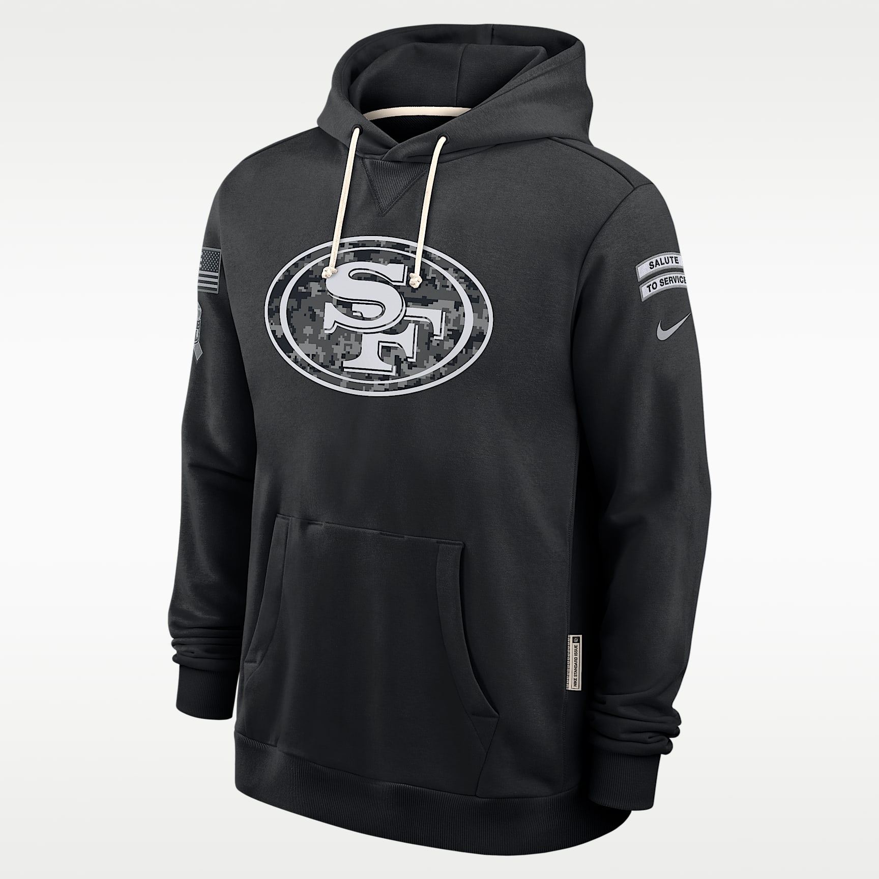 Sudadera con gorro sin cierre Nike Dri-FIT de la NFL para hombre San Francisco 49ers Salute to Service Sideline
