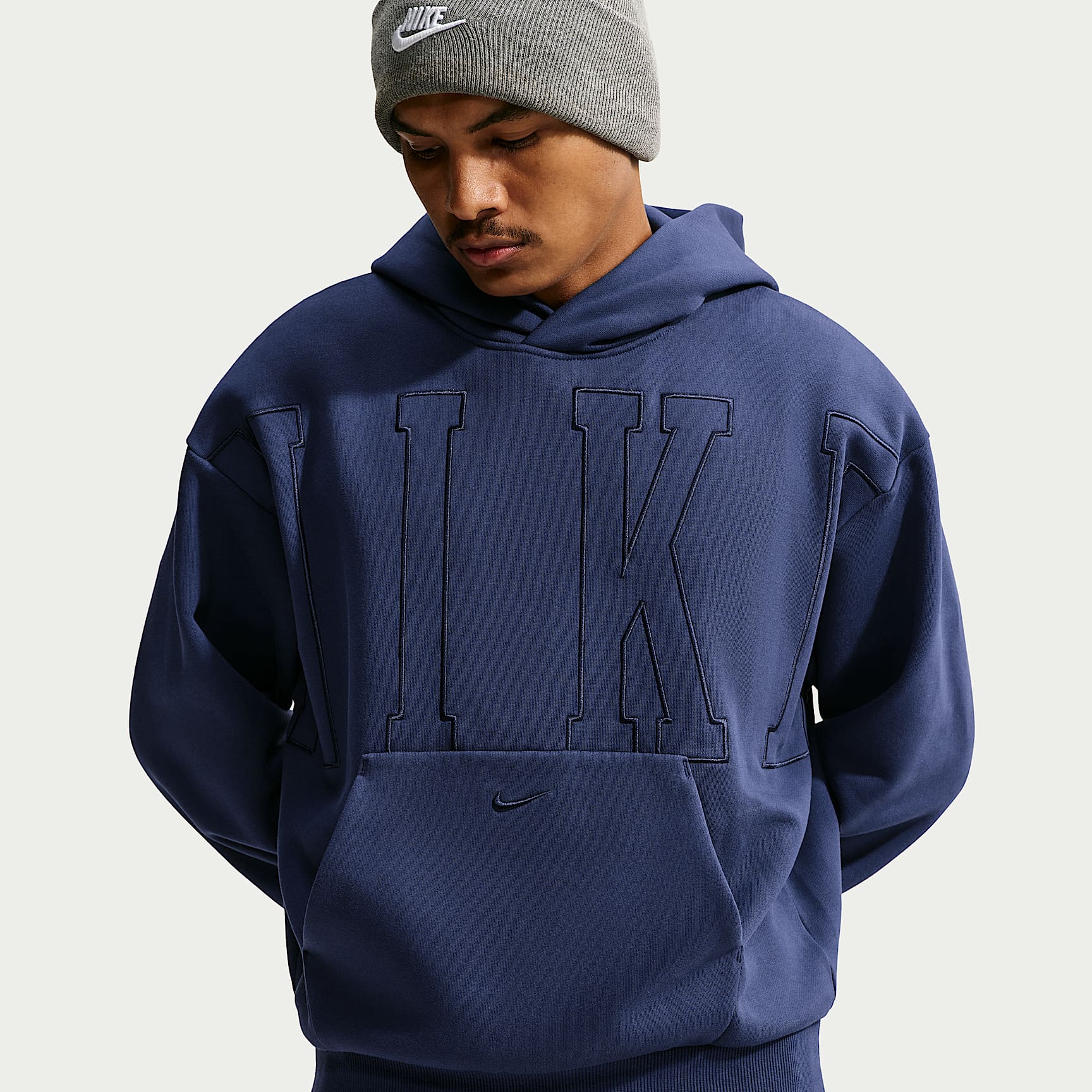 Sudadera con gorro sin cierre holgada para hombre Nike Solo Fleece