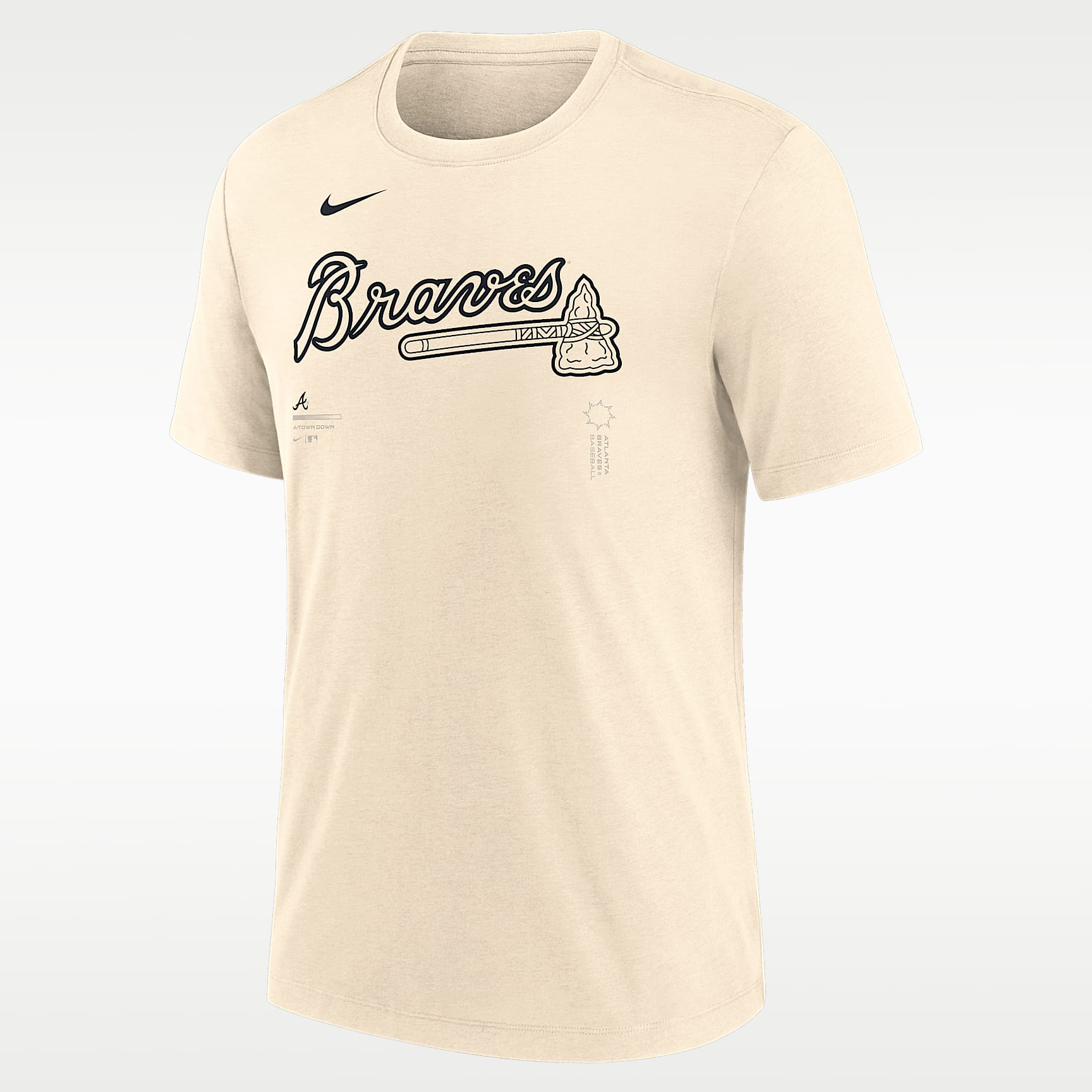 Playera Nike de la MLB para hombre Atlanta Braves Wordmark