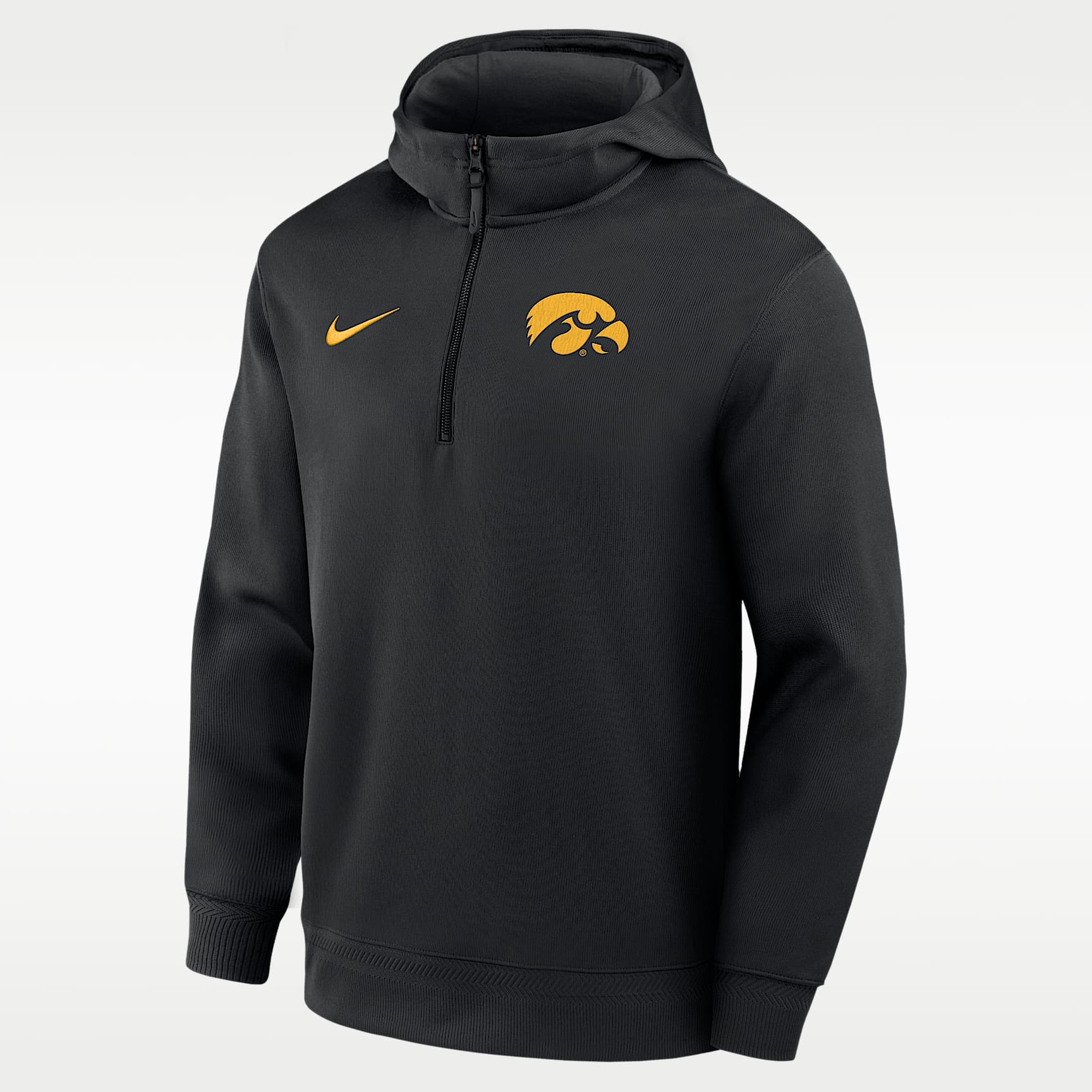 Iowa Coaches Premium Men's Nike Dri-FIT College 1/4-Zip Hoodie
