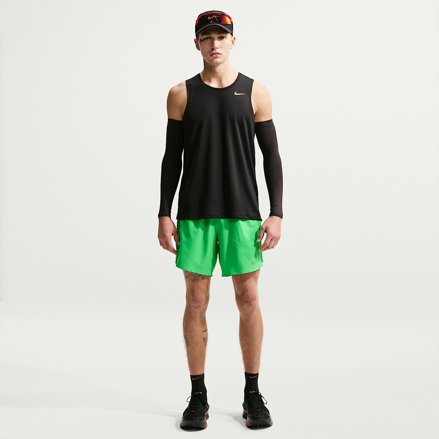 Ανδρικό σορτς για τρέξιμο Dri-FIT με επένδυση εσωτερικού σλιπ Nike Stride 18 cm