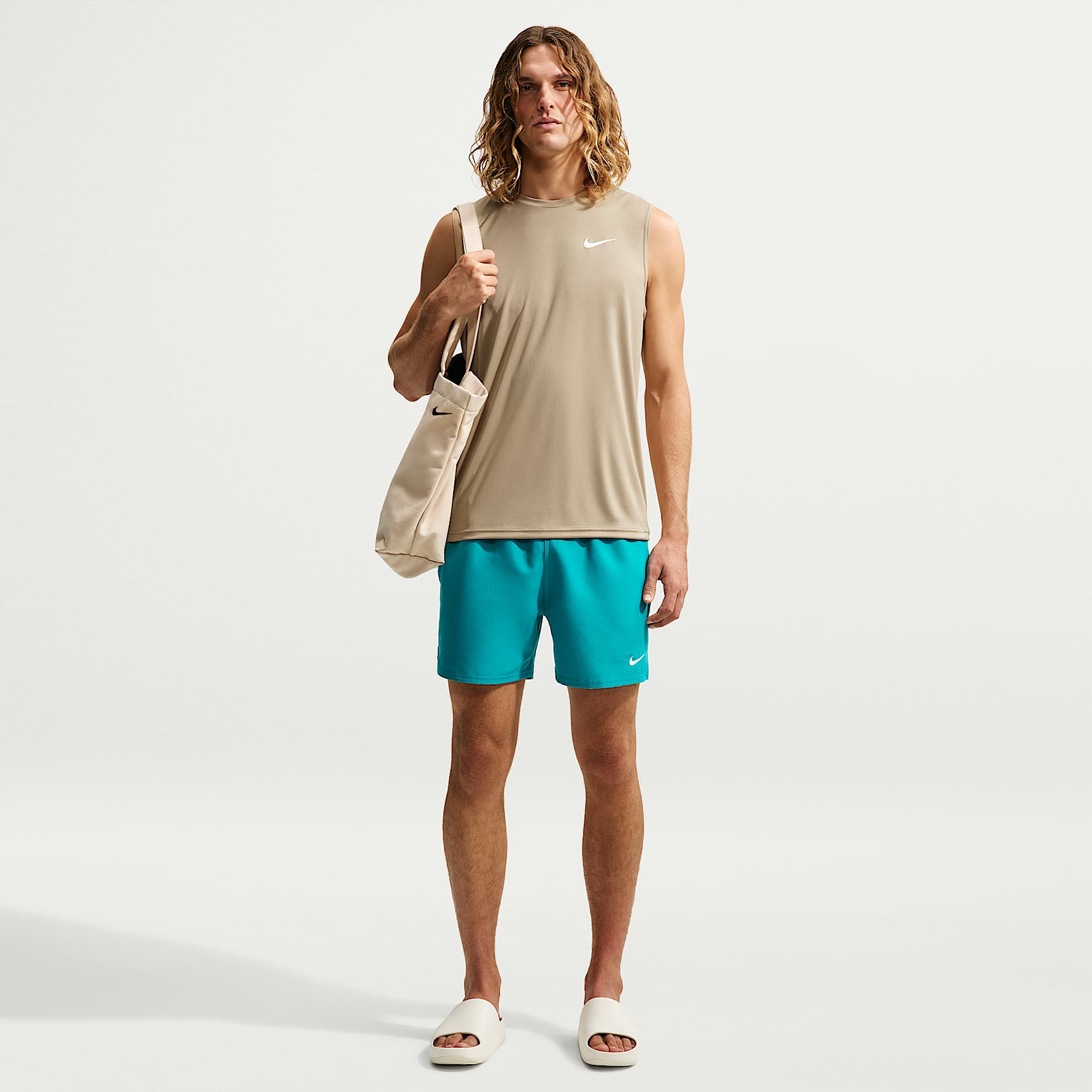 Shorts de playa o alberca con forro de ropa interior para hombre de 12.7 cm Nike Swim Breaker Essential