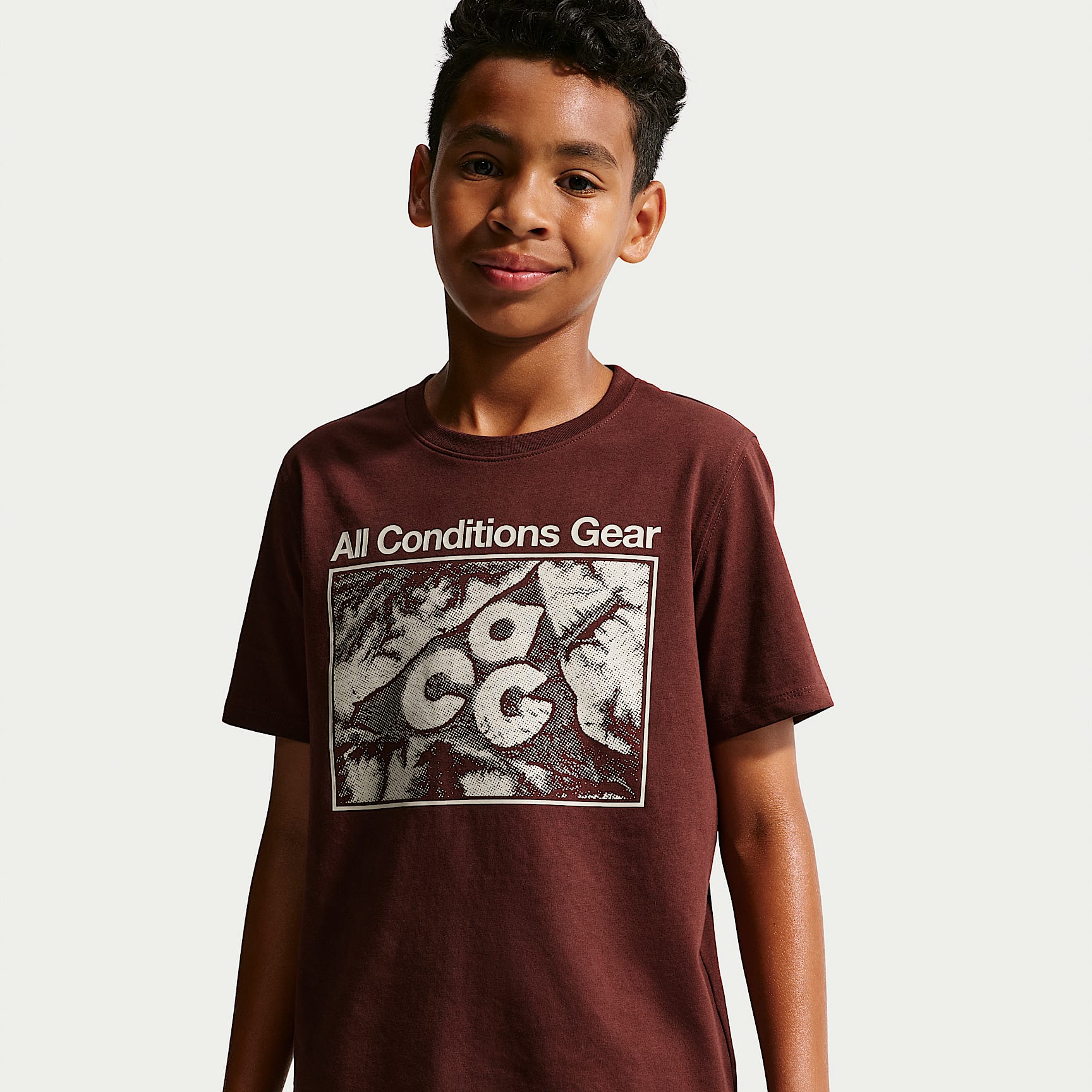 Playera Dri-FIT Topography para niños talla grande Nike ACG