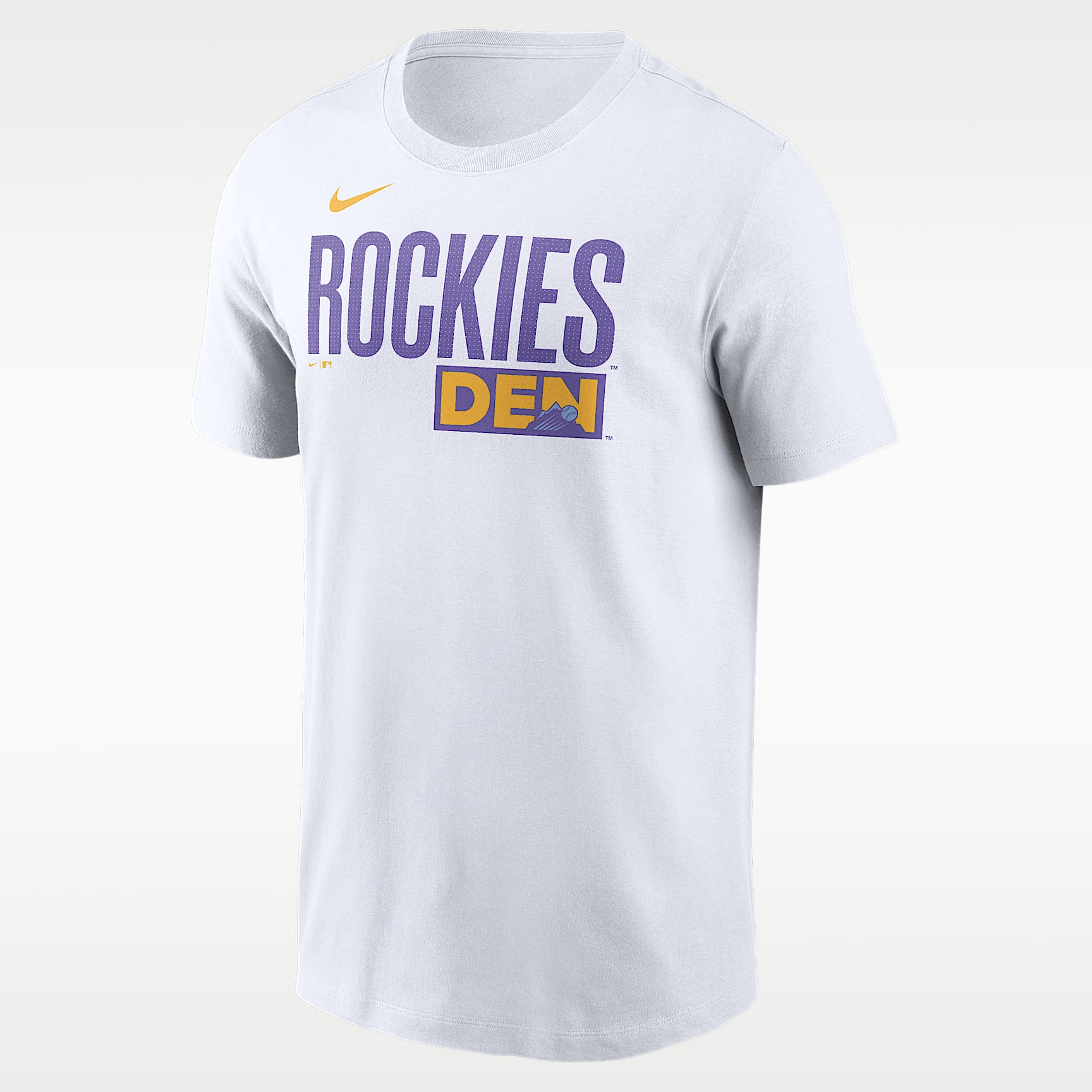 Playera Nike de la MLB para hombre Colorado Rockies City Connect Wordmark