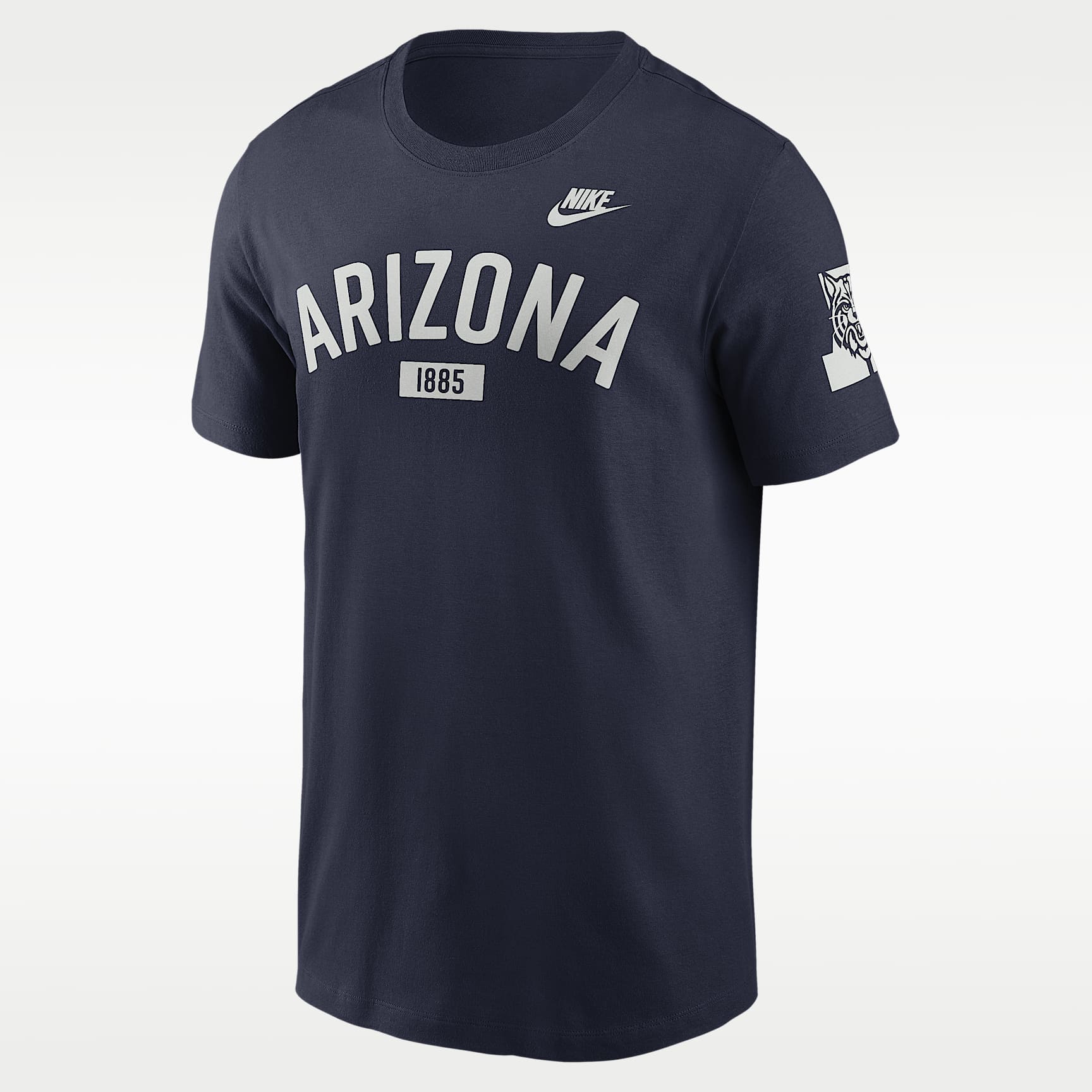 Playera universitaria Nike para hombre Arizona Legacy Arch 2-Hit