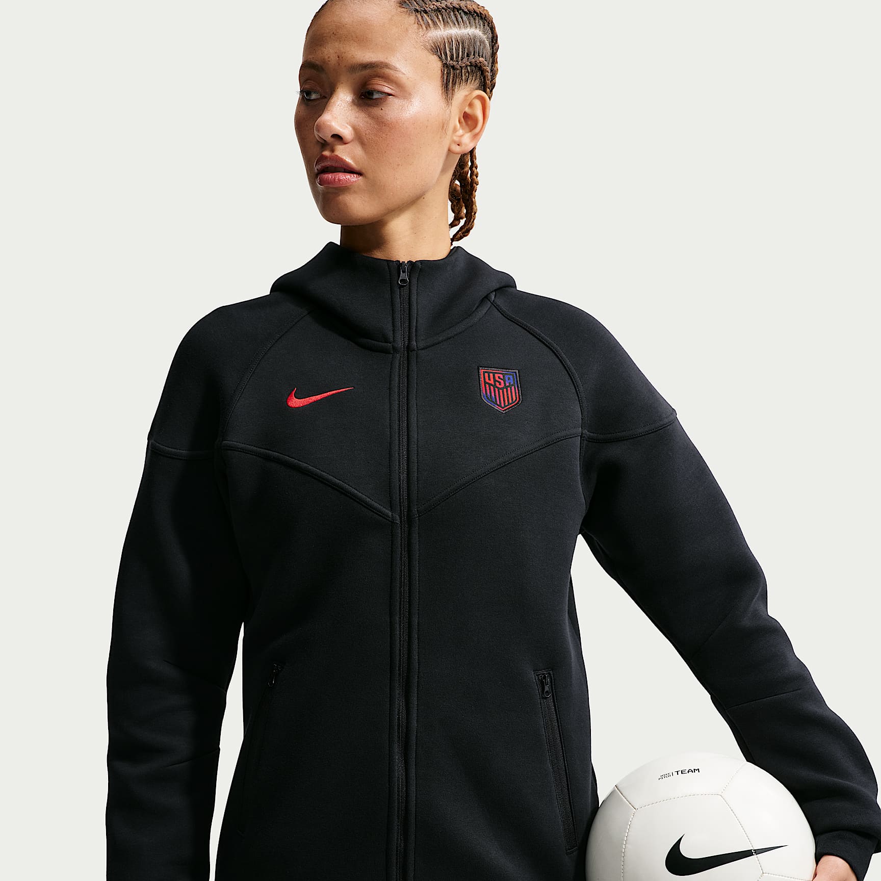 USMNT Tech Fleece Windrunner Women's Nike Soccer Full-Zip Hoodie
