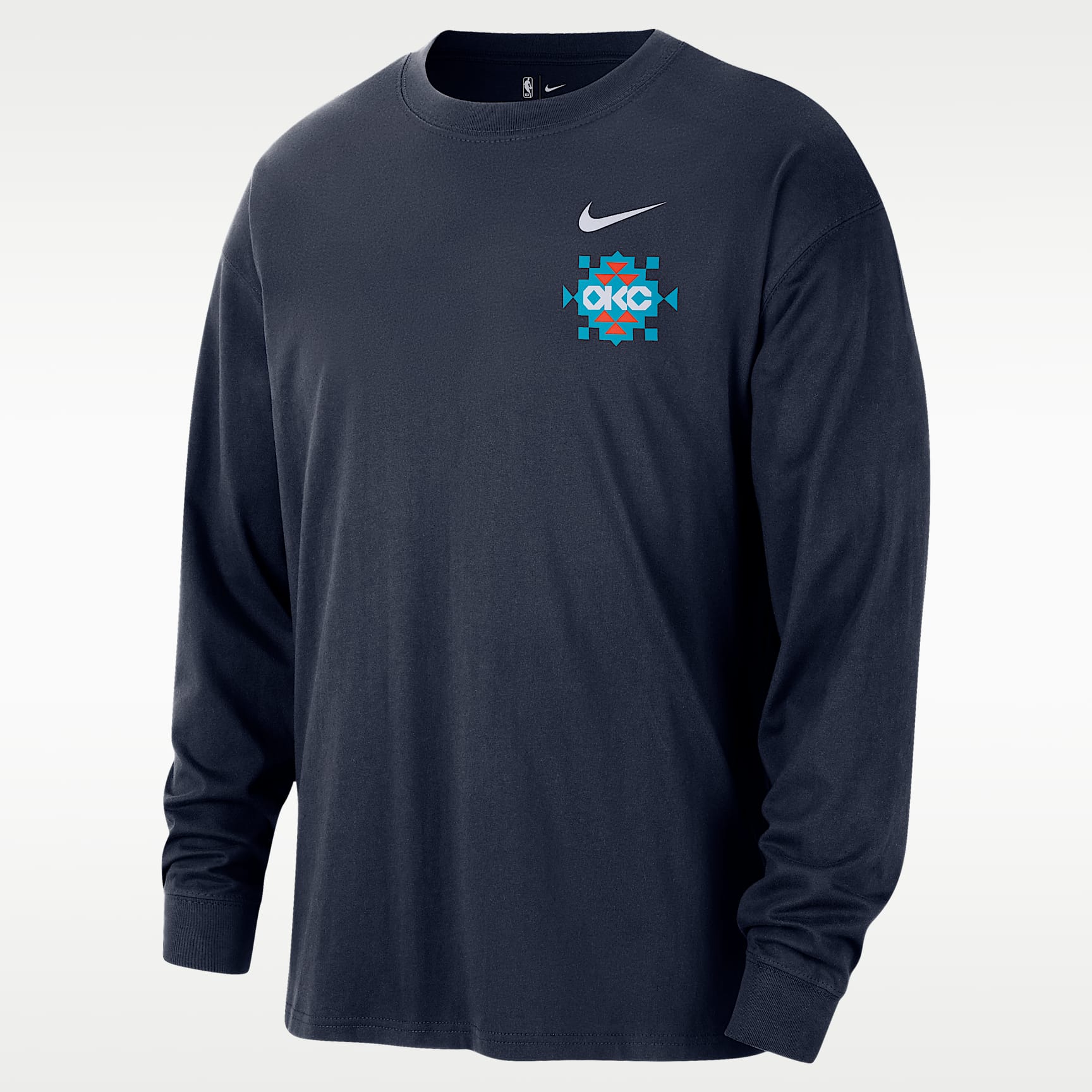 Oklahoma City Thunder Essential City Edition Men's Nike NBA Long-Sleeve T-Shirt