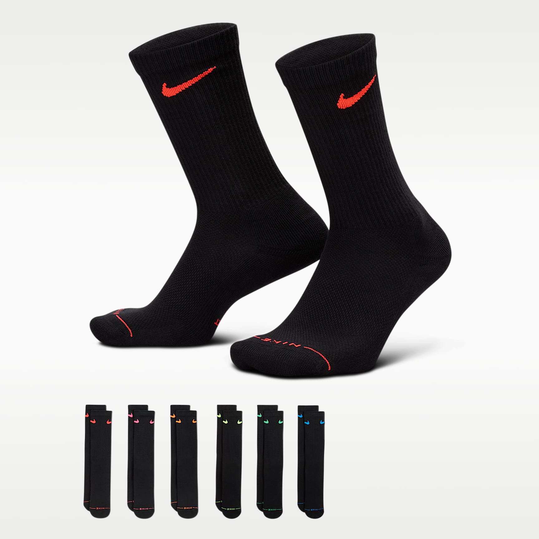 Nike Everyday Elevated Crew Socks (6 Pairs)