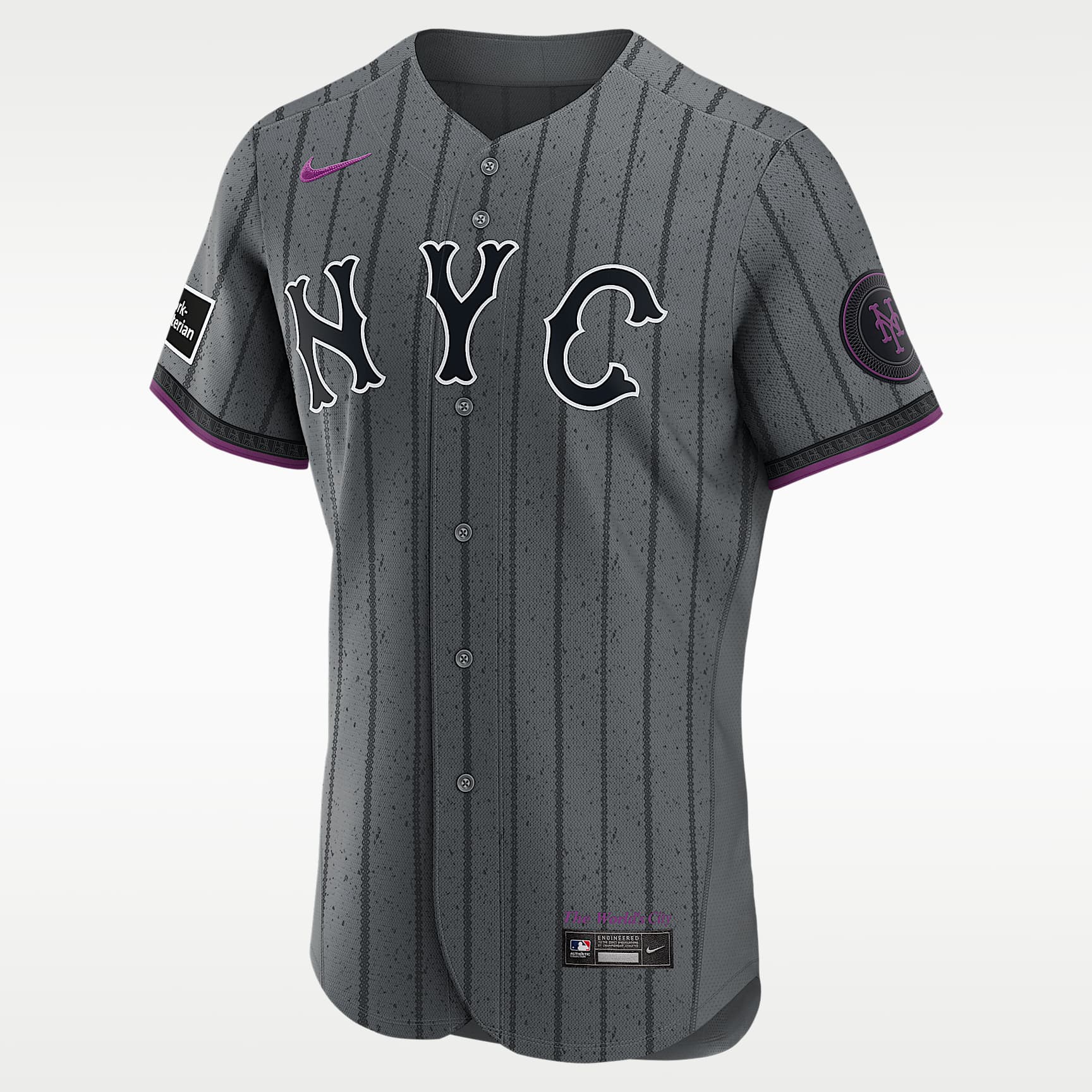 Francisco Lindor New York Mets City Connect Men's Nike MLB Authentic Jersey