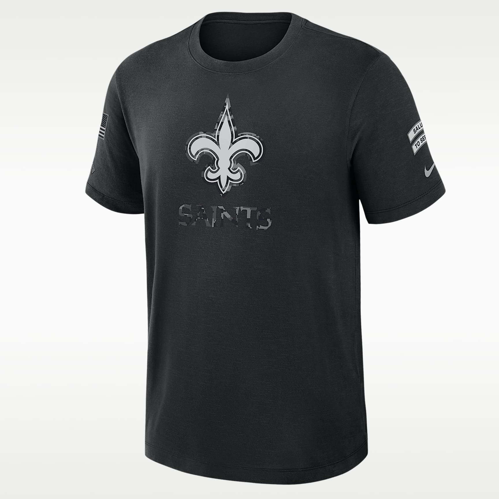 New Orleans Saints Salute to Service Slub Men's Nike Dri-FIT NFL T-Shirt