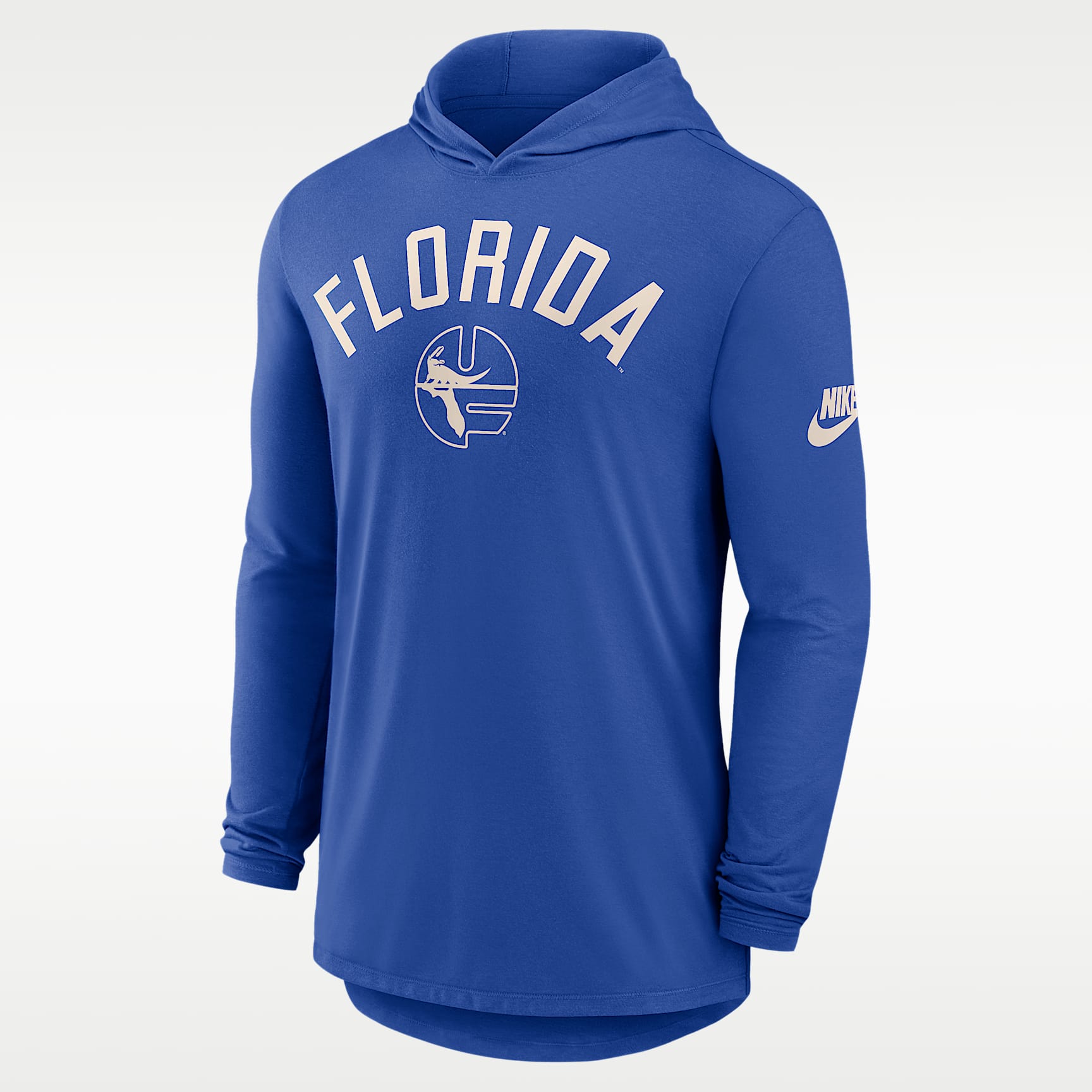Playera con gorro de manga larga universitaria Nike Dri-FIT para hombre Florida Legacy Arch