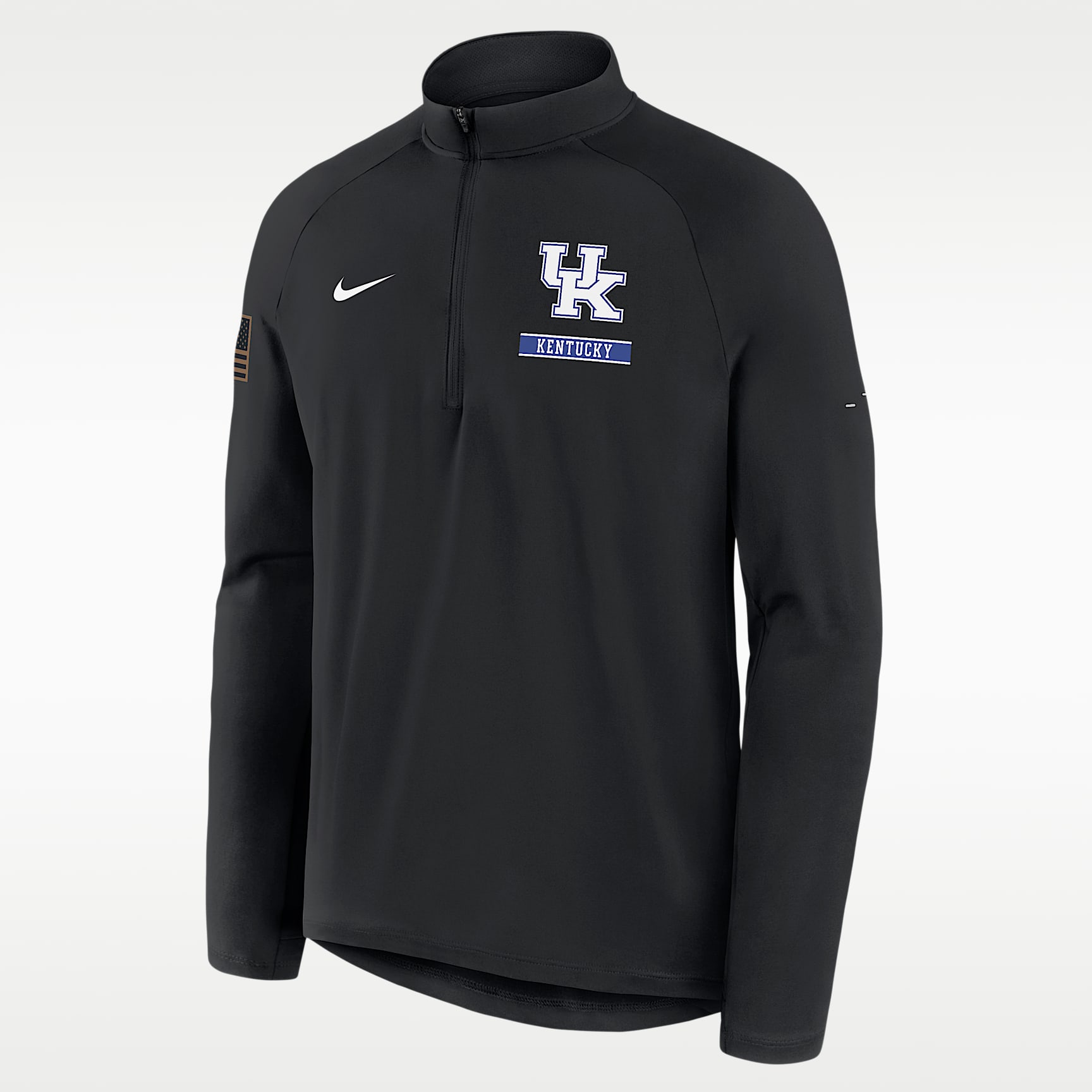 Kentucky 2026 Military Appreciation Stride Men's Nike Dri-FIT College 1/2-Zip Long-Sleeve Top